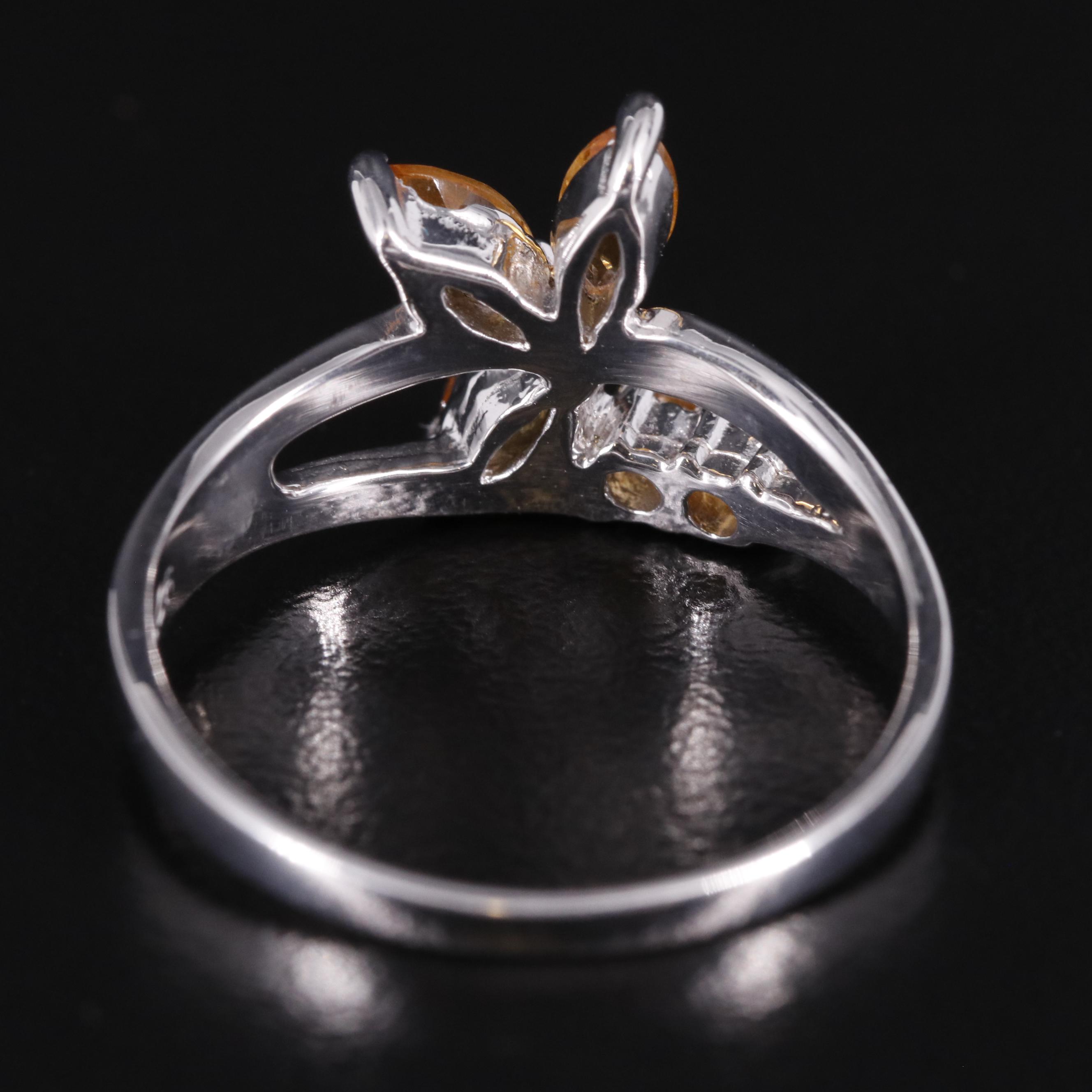 Sterling Citrine Ring