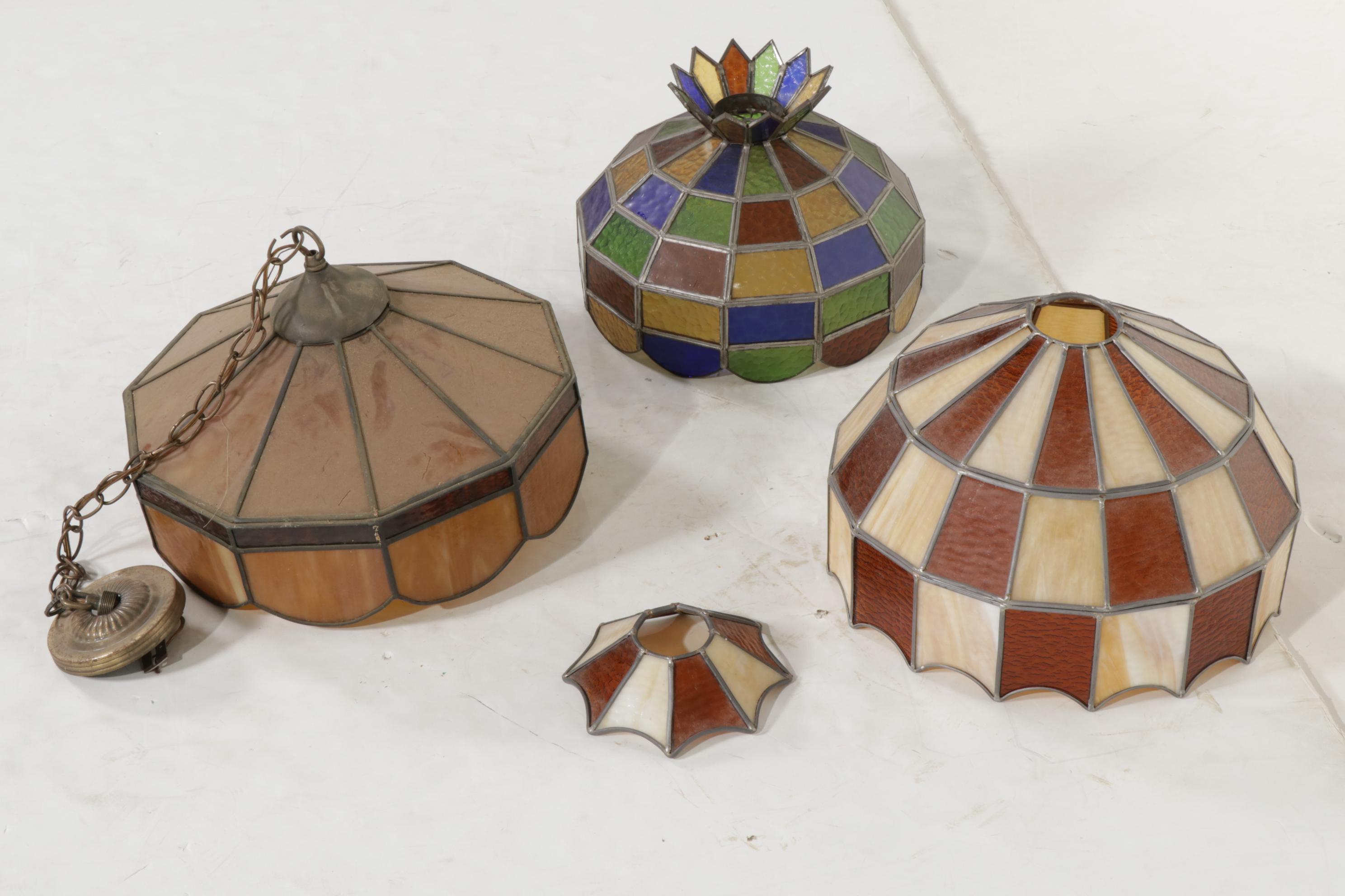 Slag Glass Lampshade Collection