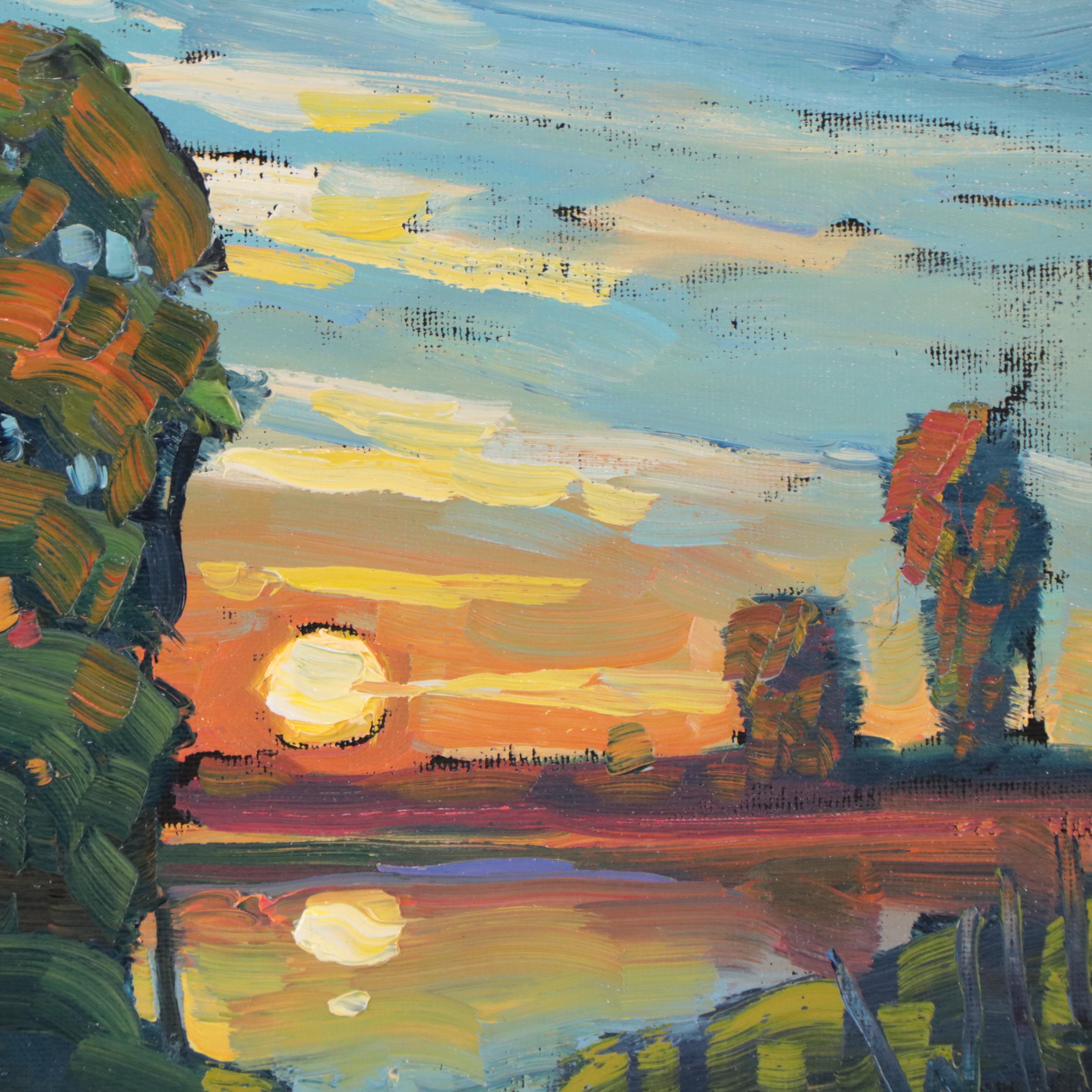 William Hawkins Landscape Oil Painting, 2023