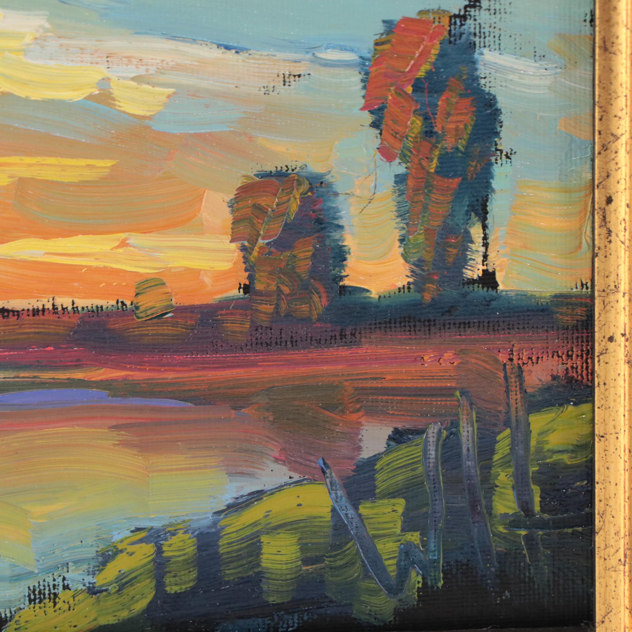 William Hawkins Landscape Oil Painting, 2023