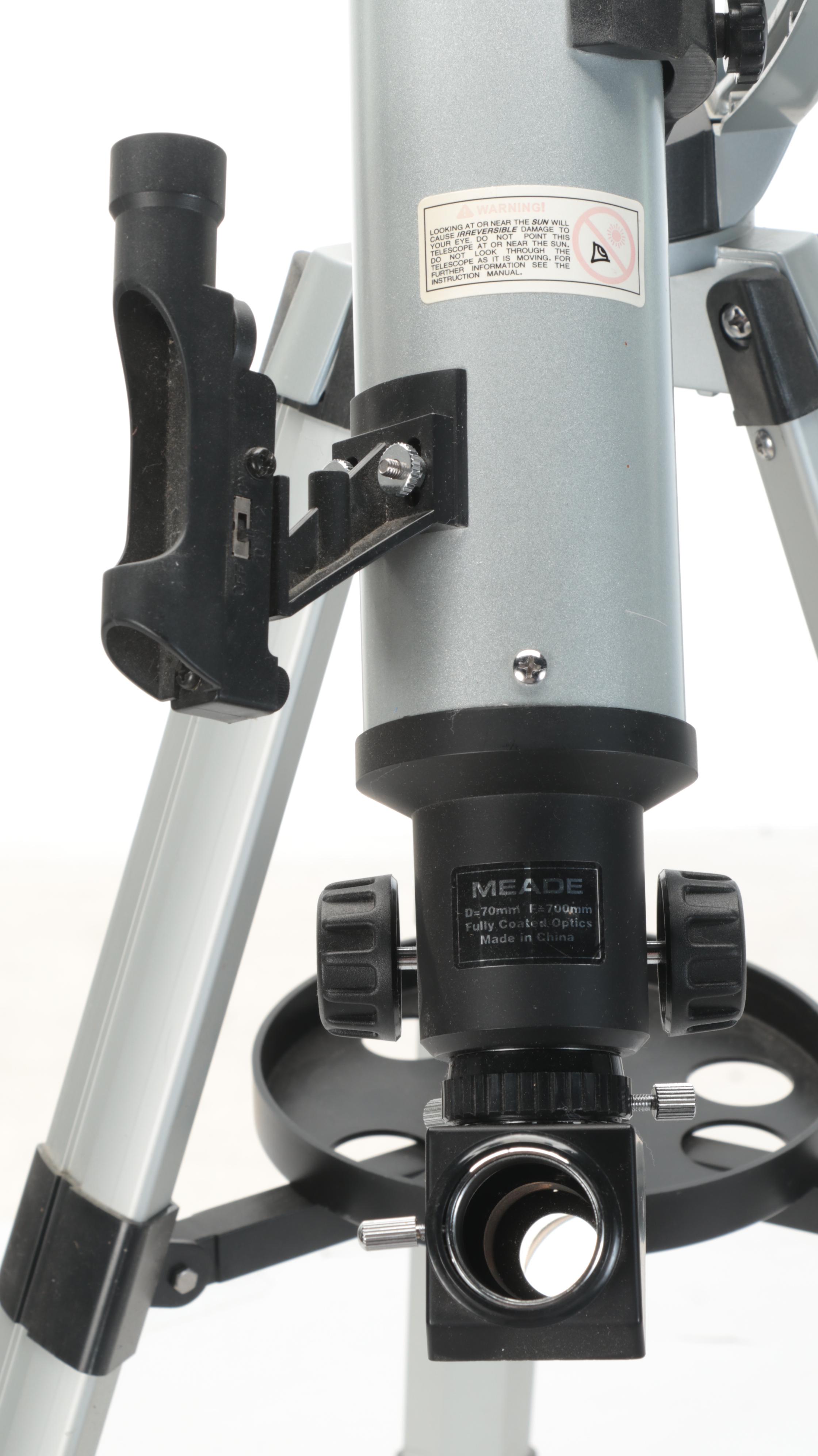 Meade Aluminum Adjustable Telescope and Tripod With Super Plössel Lenses