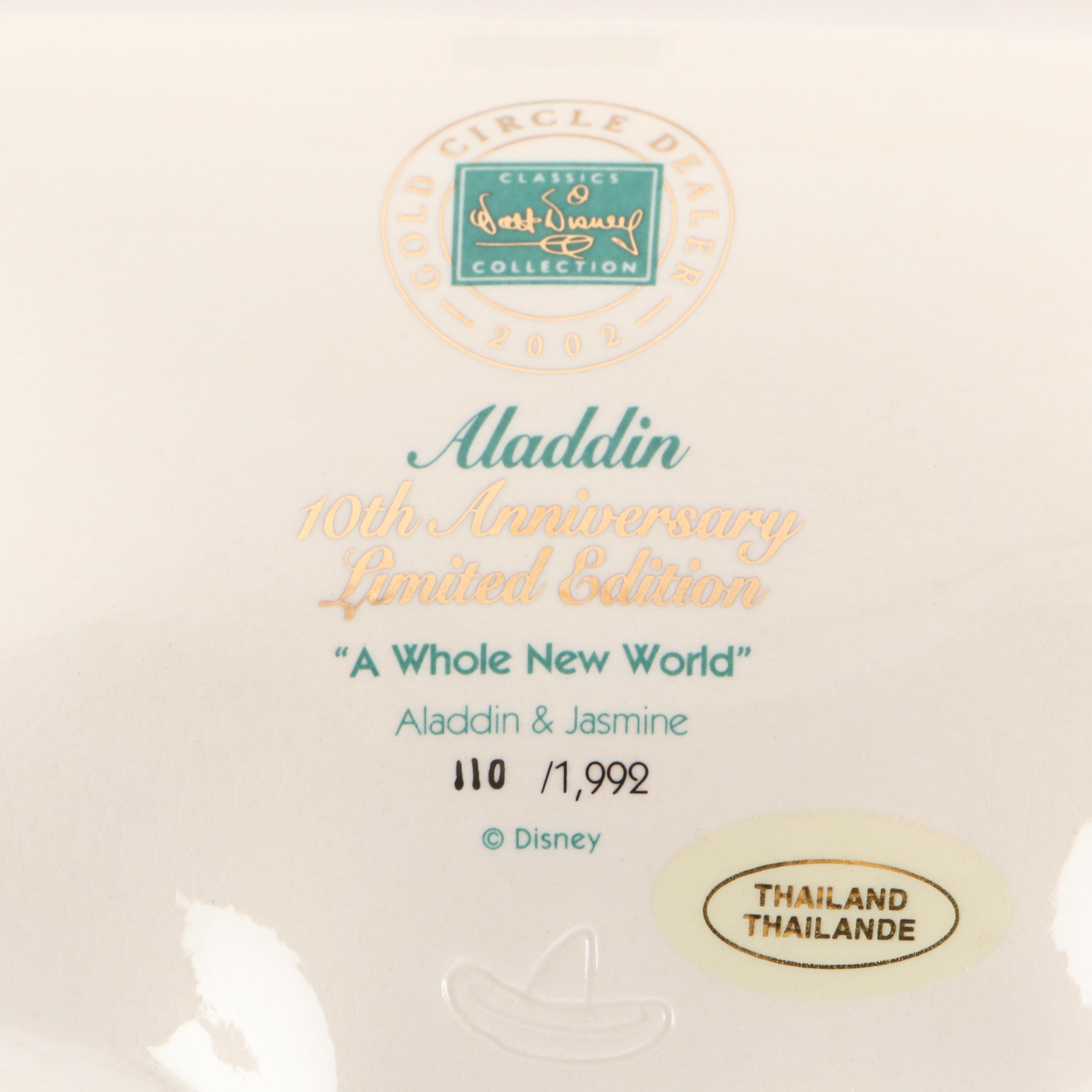 Walt Disney Classics Aladdin "A Whole New World" Limited Edition Figurine