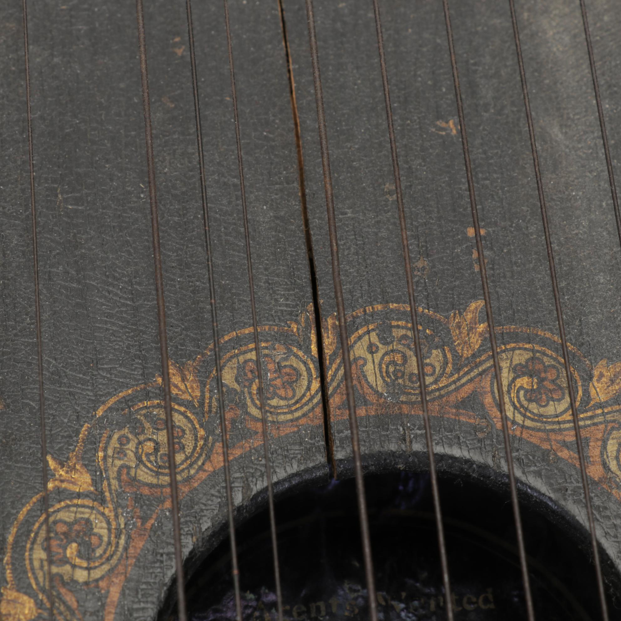 Handcrafted Wooden Zither, Early 20th Century