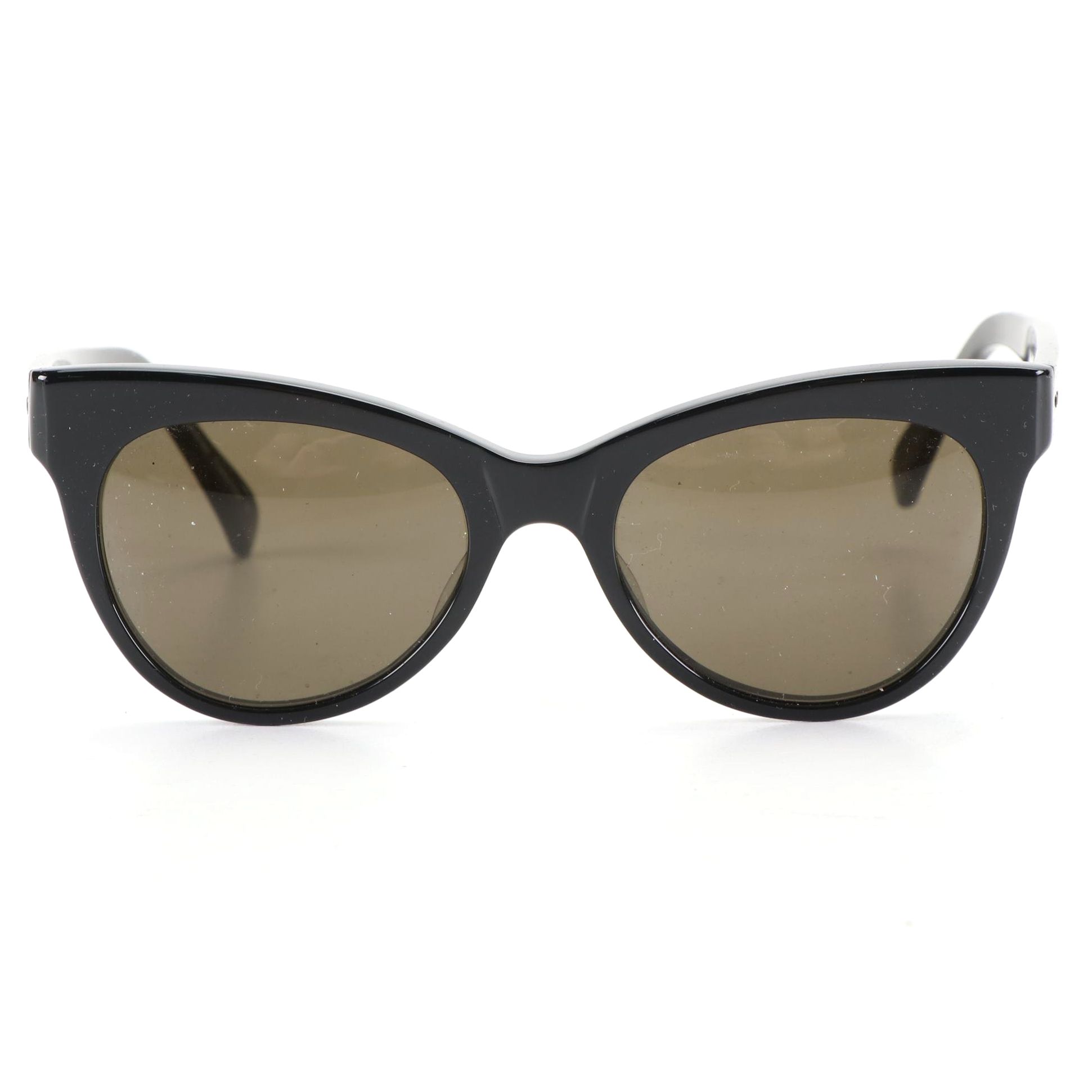 Norma Kamali Kamalikulture Square Cat Sunglasses in Black with Case