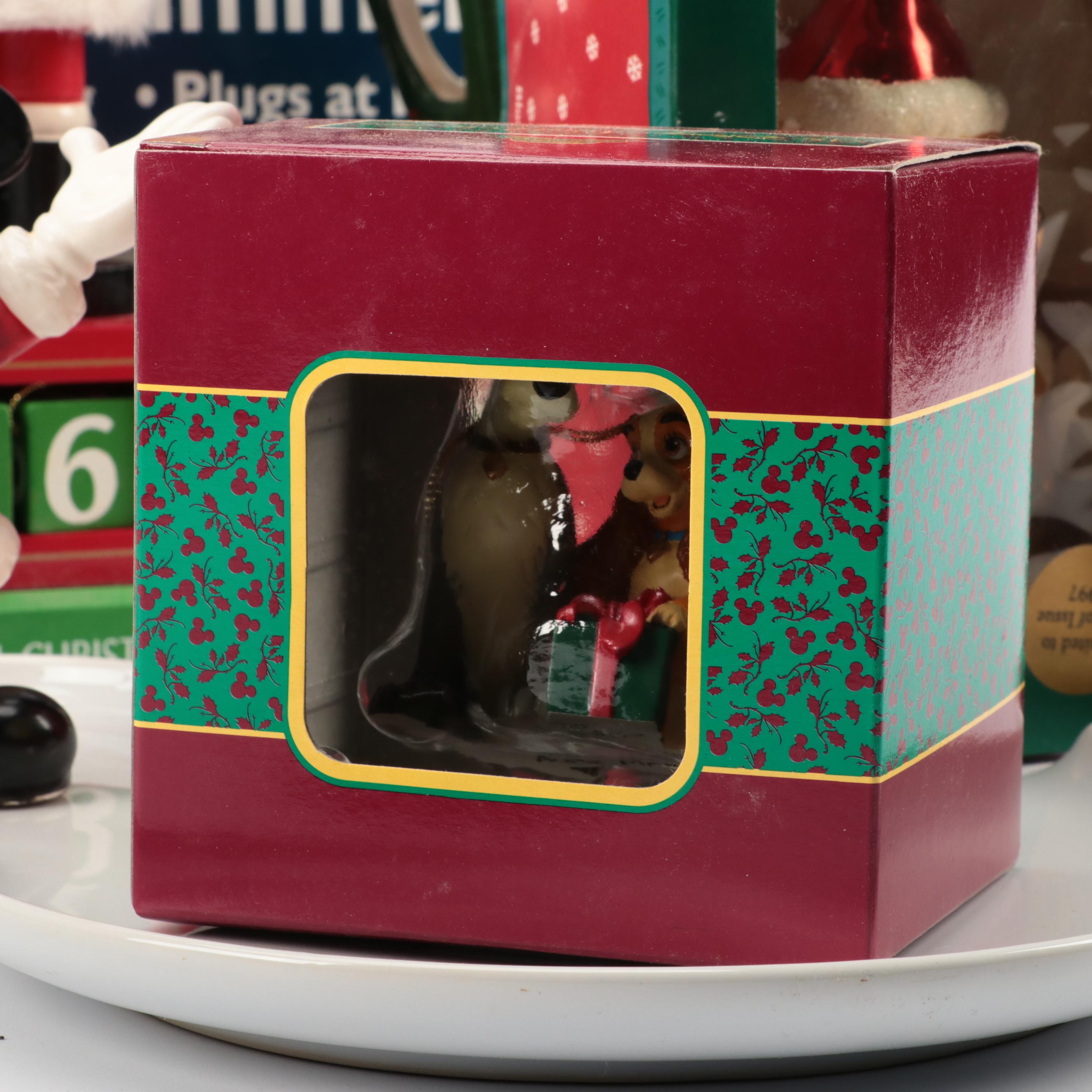 The Disney Artist Collection with Other Ornaments and Christmas Decorations