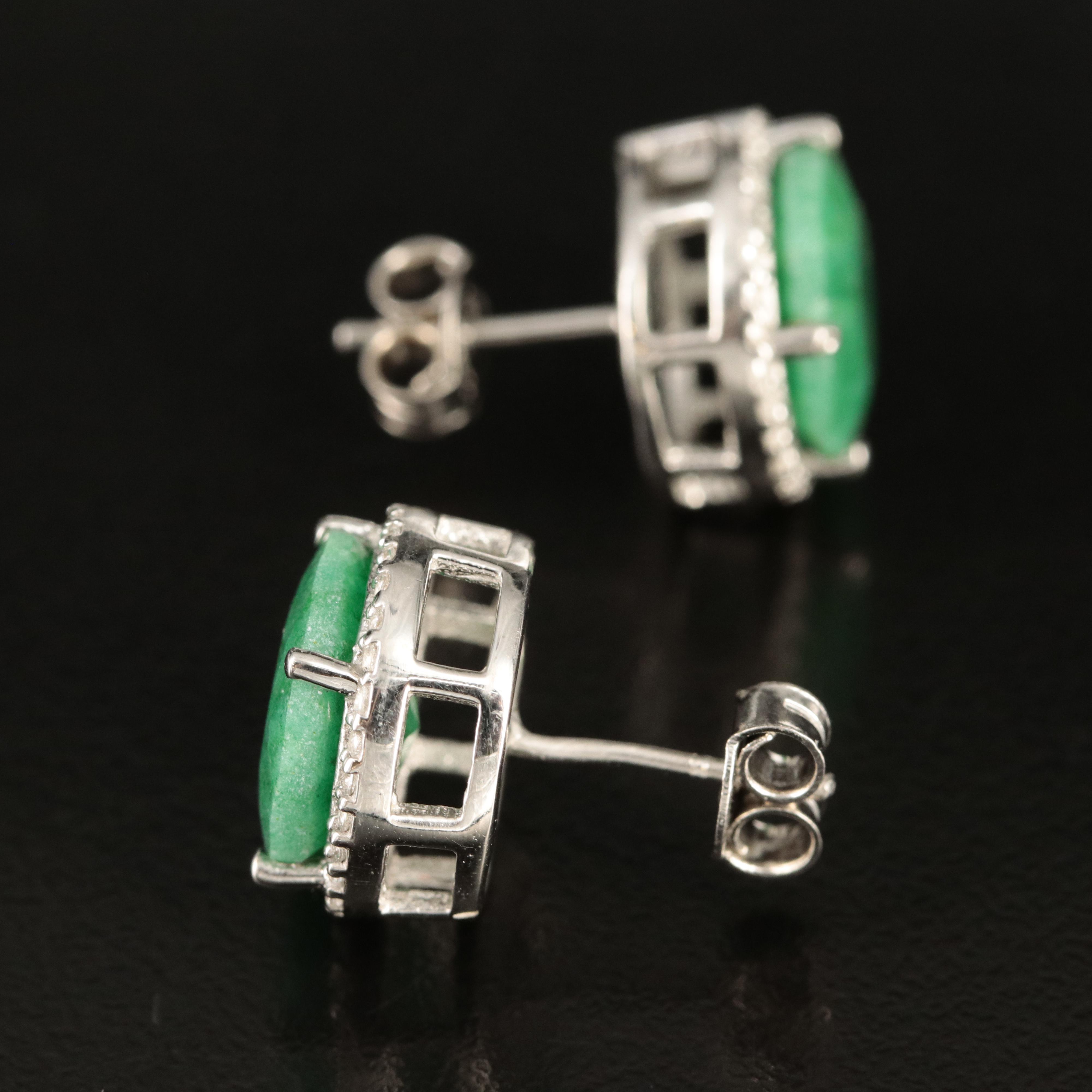 Sterling Beryl and Topaz Button Earrings