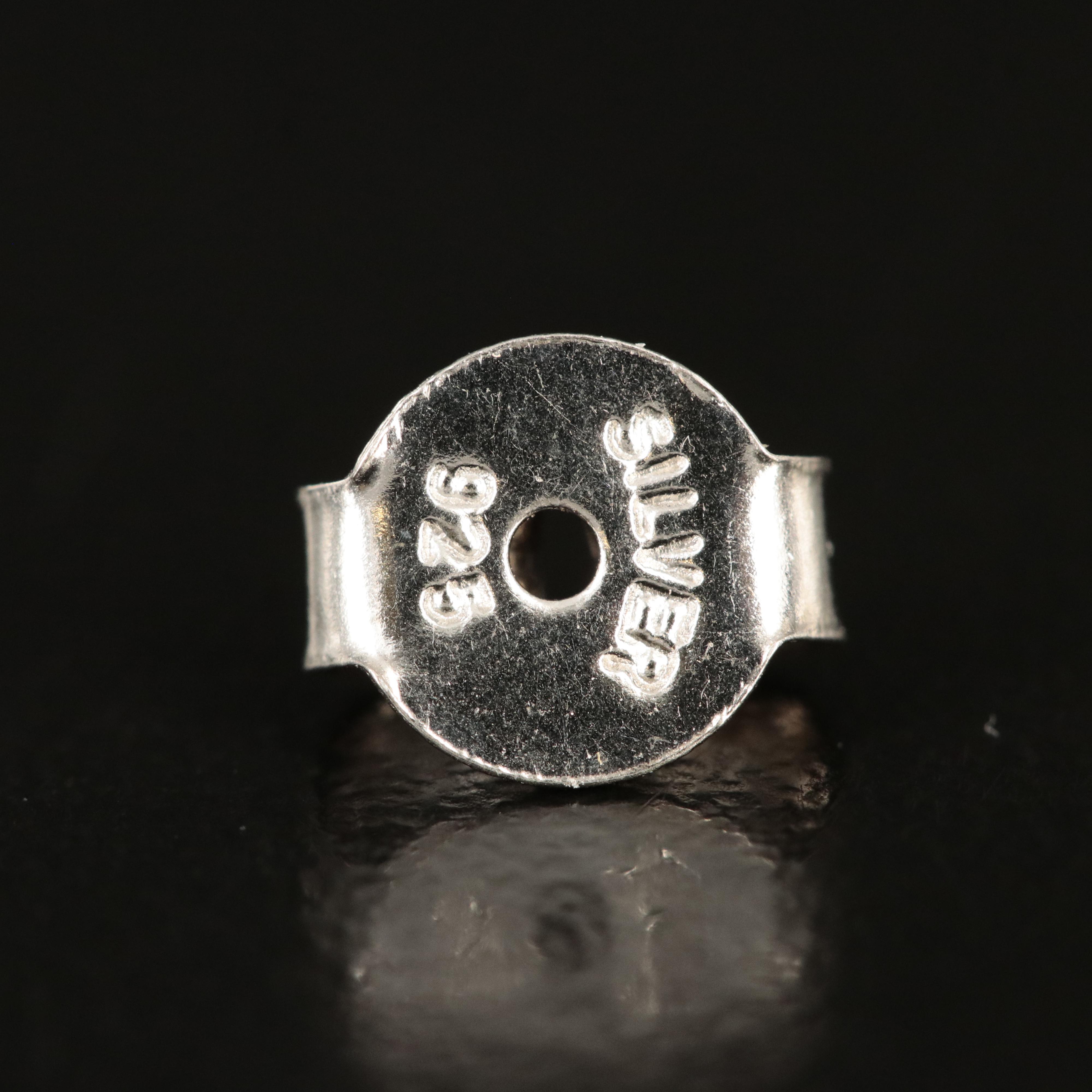 Sterling Beryl and Topaz Button Earrings