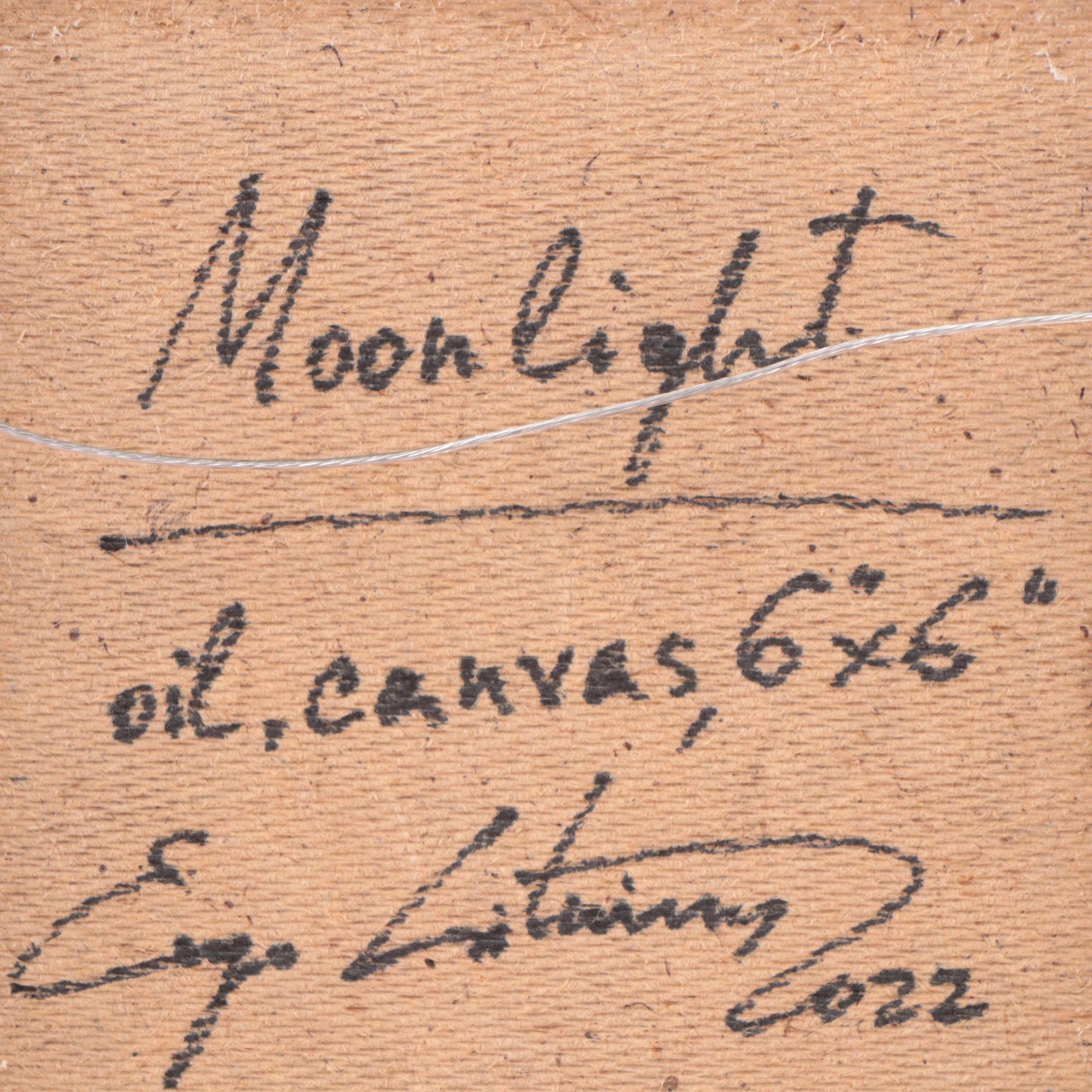 Jevgenijus Litvinas Oil Painting "Moonlight," 2023