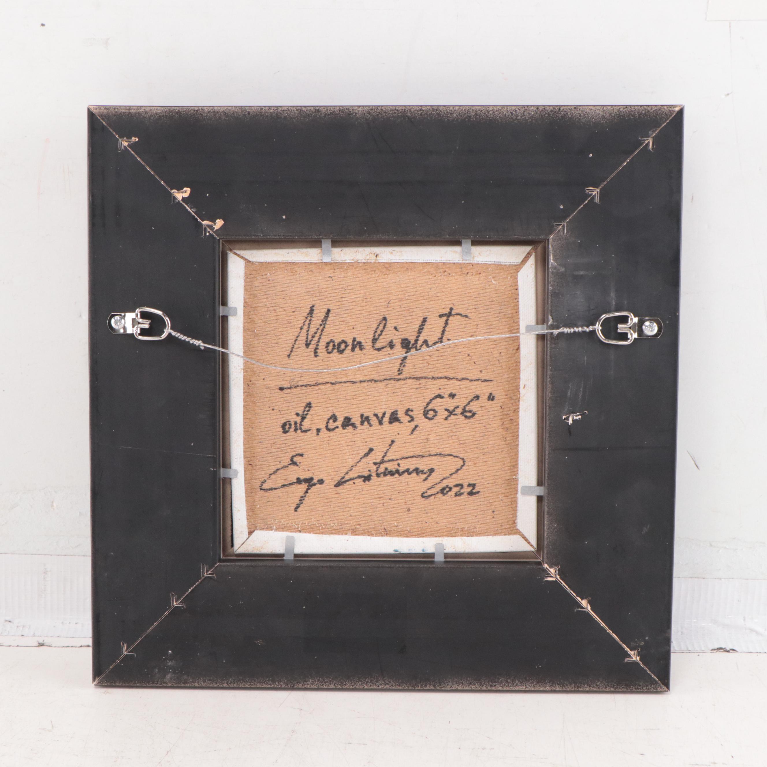 Jevgenijus Litvinas Oil Painting "Moonlight," 2023