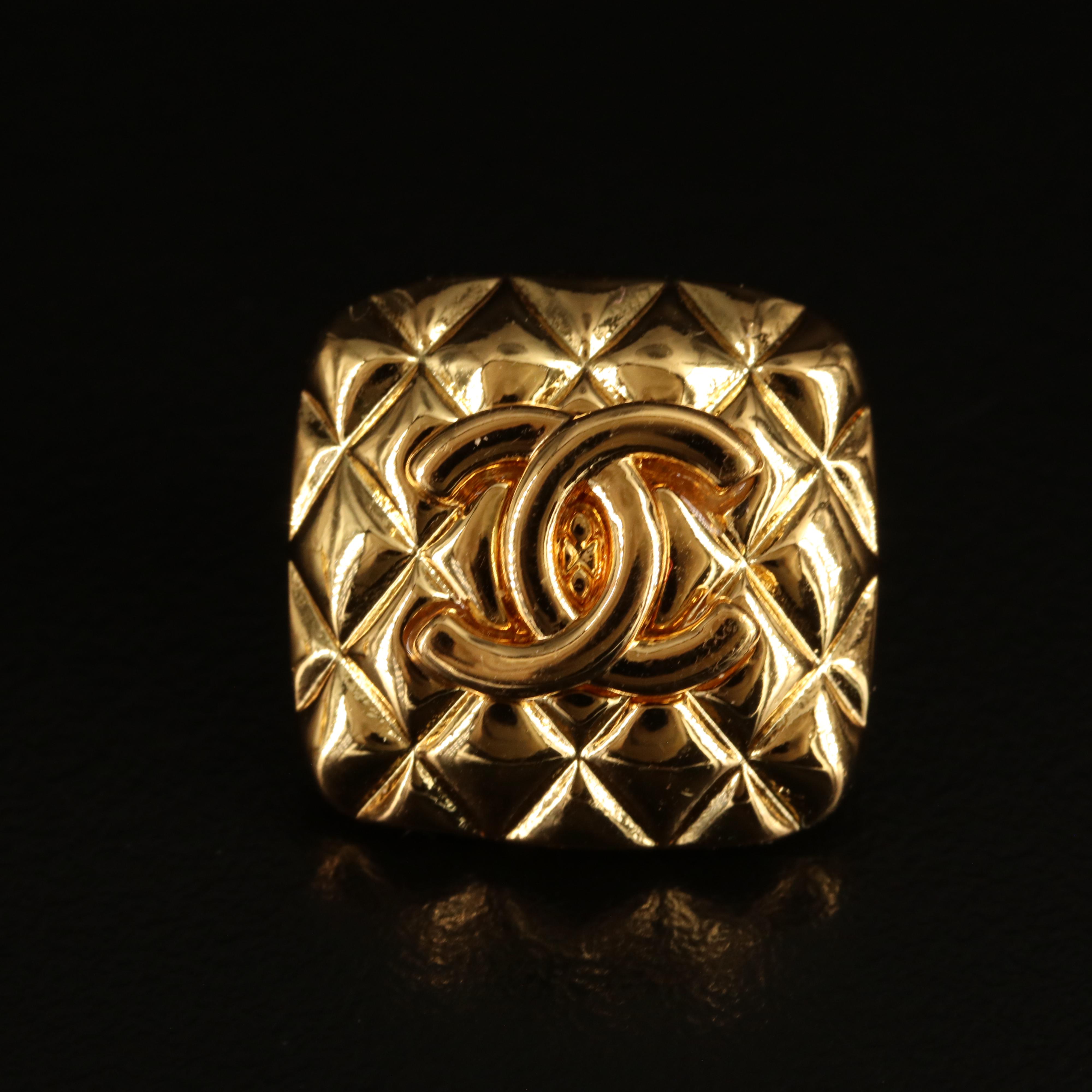 Chanel Logo Earrings