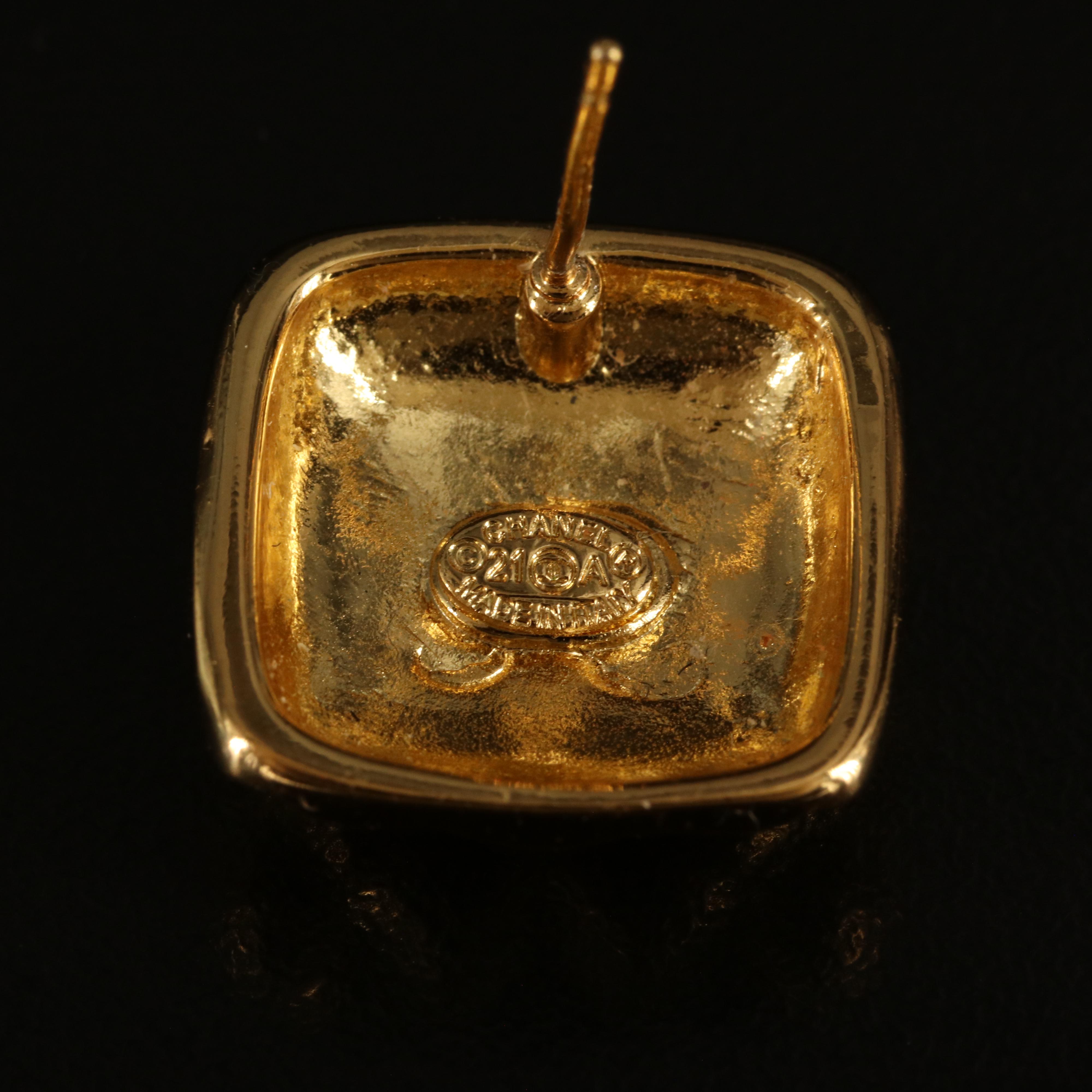 Chanel Logo Earrings