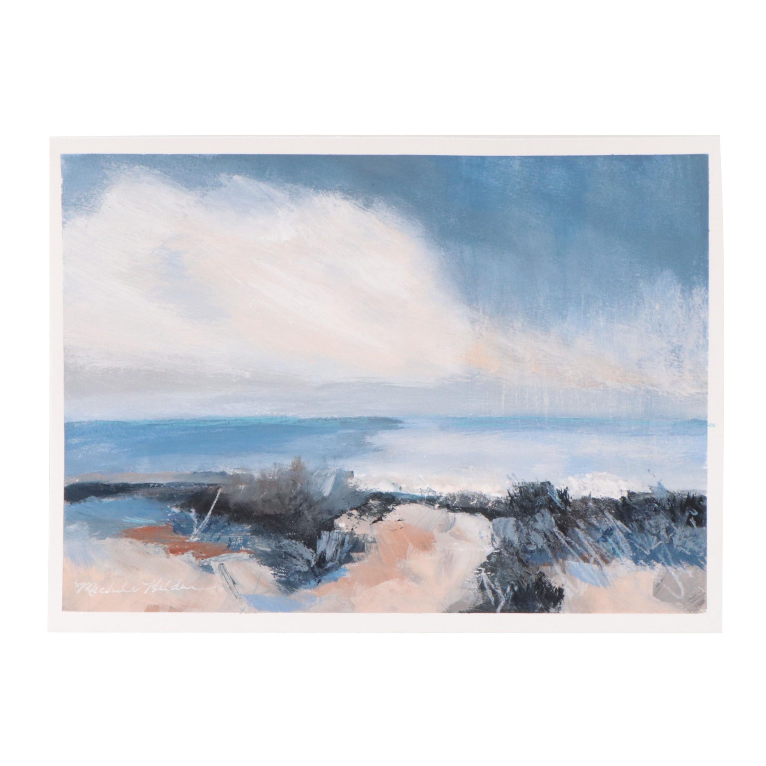 Michele Helden Seascape Acrylic Painting, 2023