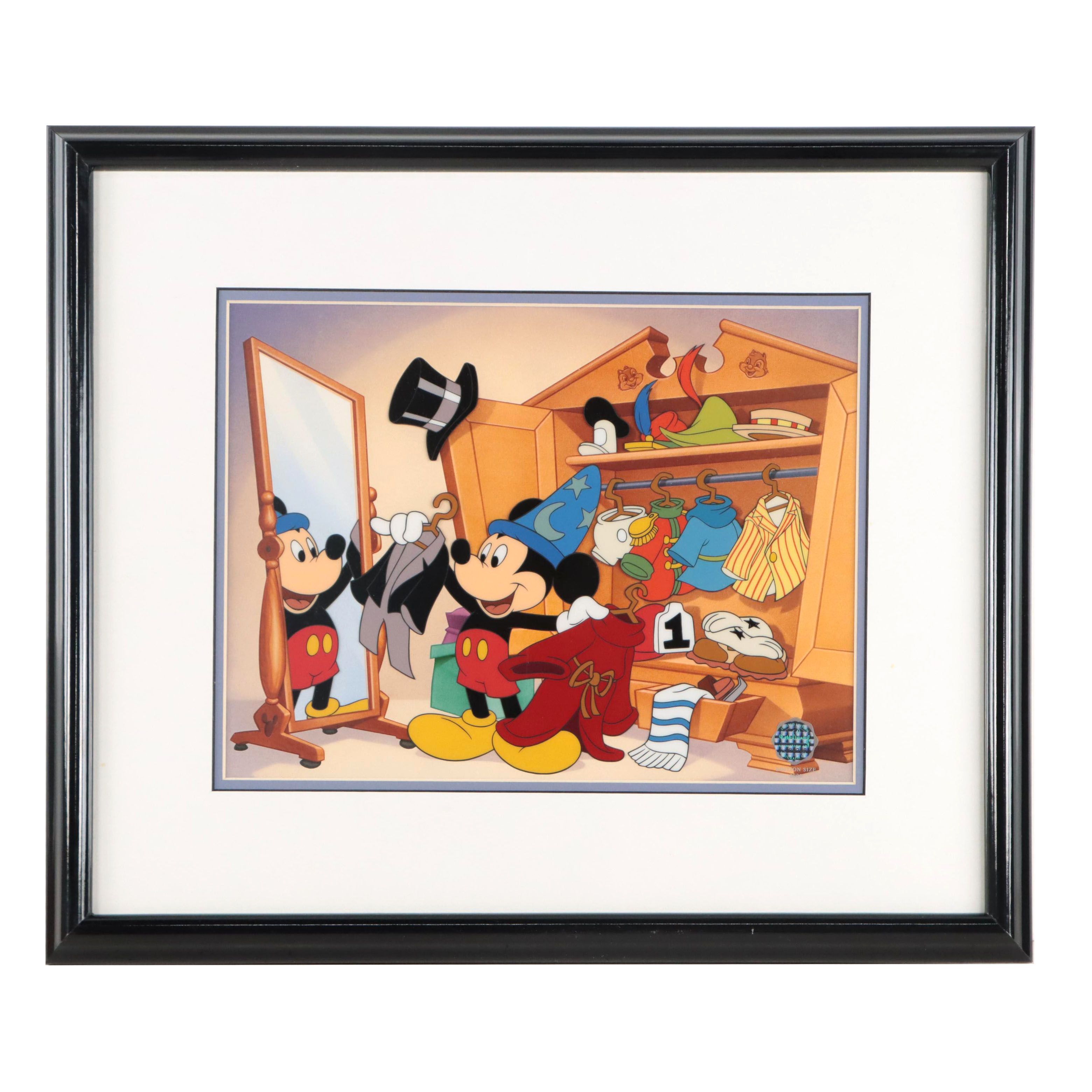 Disney Mickey Mouse Sericel "Changing of the Garb," 2000