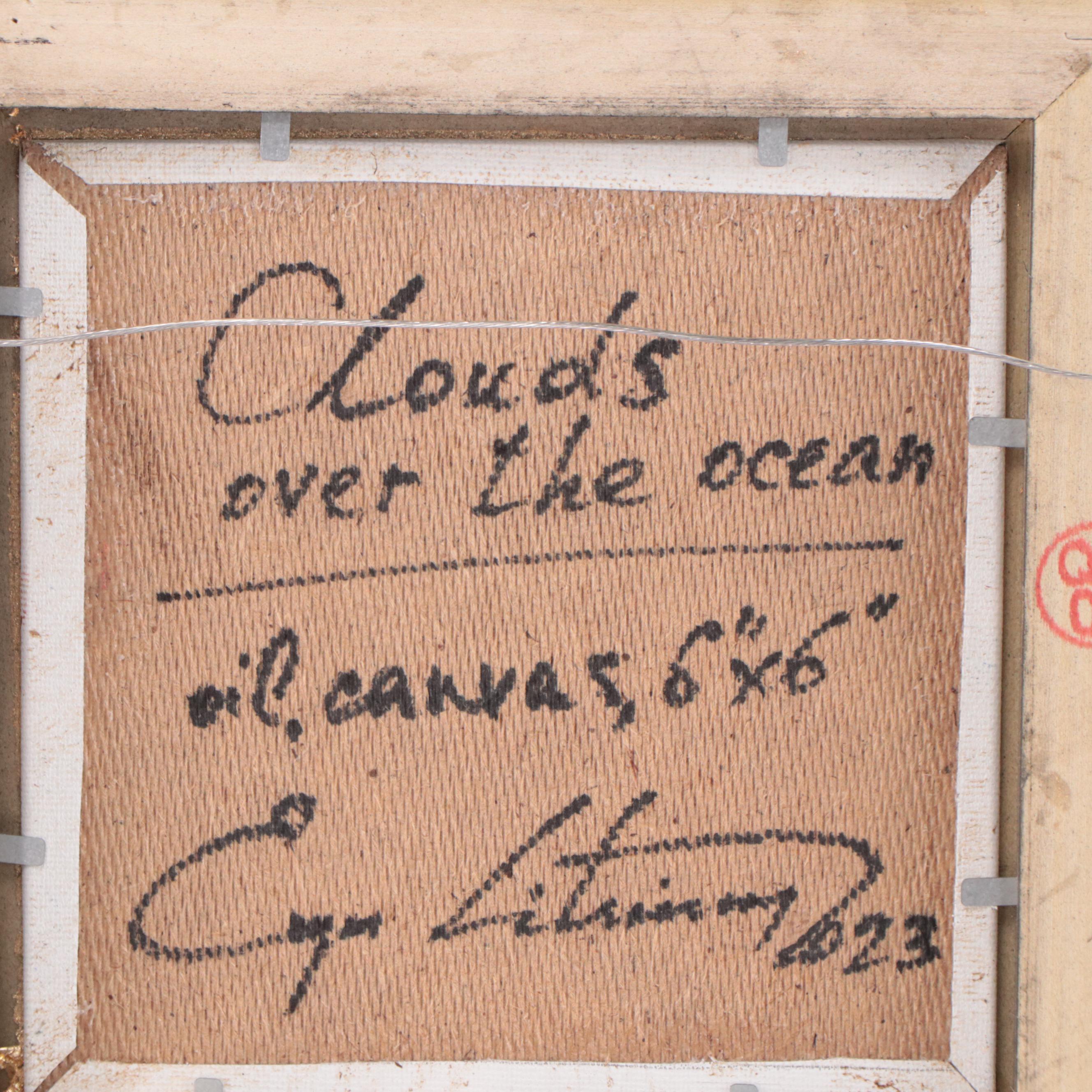 Jevgenijus Litvinas Oil Painting "Clouds Over the Ocean," 2023