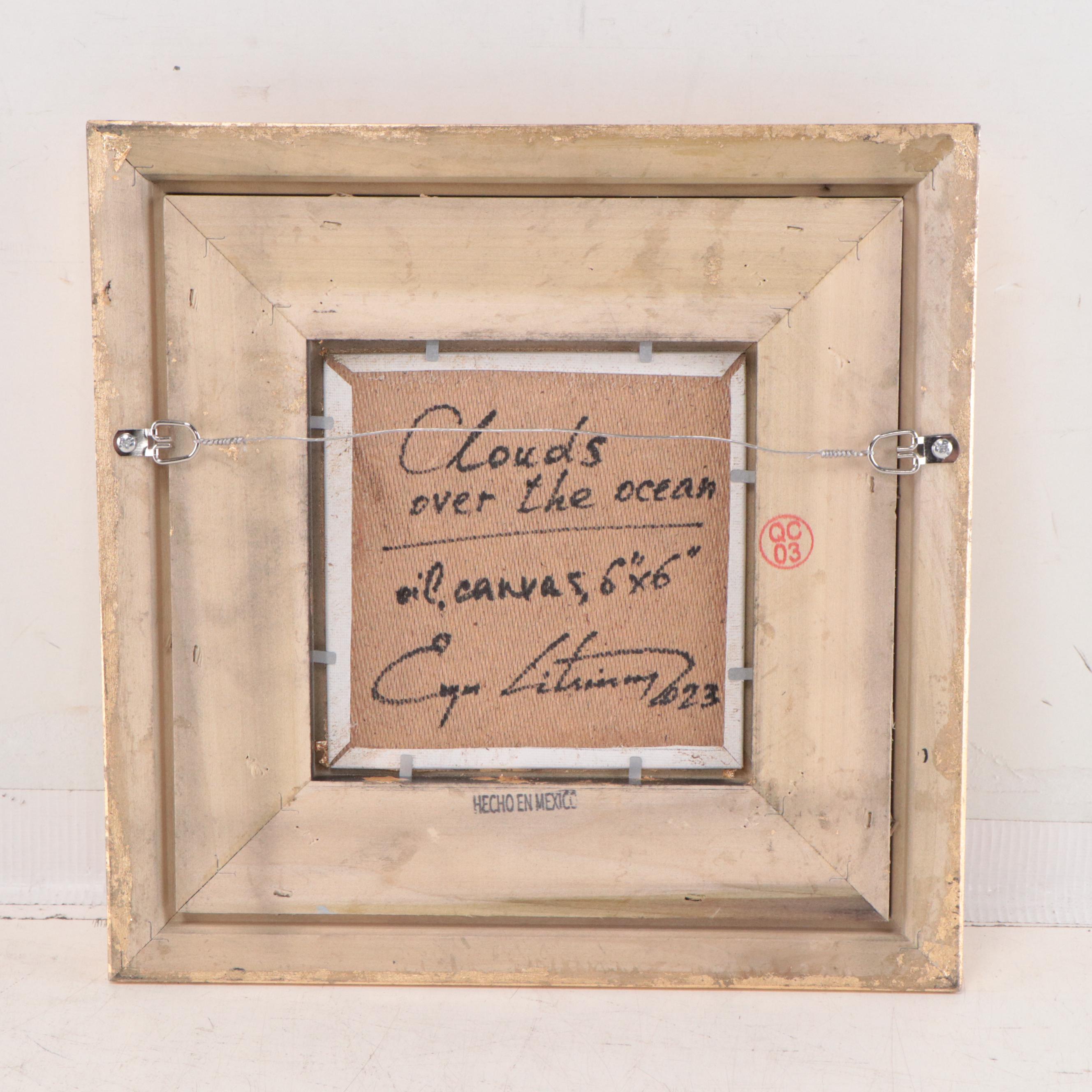 Jevgenijus Litvinas Oil Painting "Clouds Over the Ocean," 2023