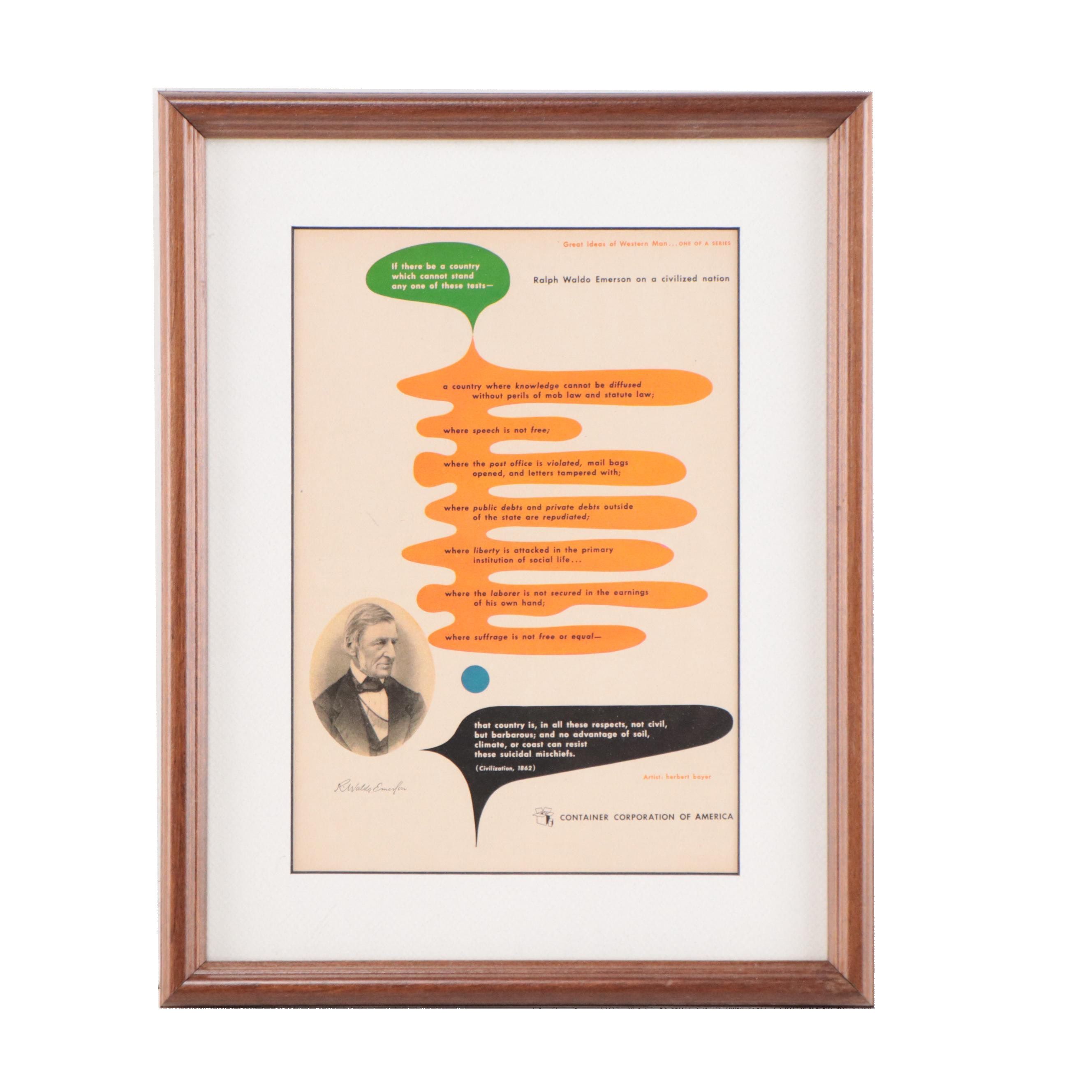 Herbert Bayer Container Corporation of America Advertisement