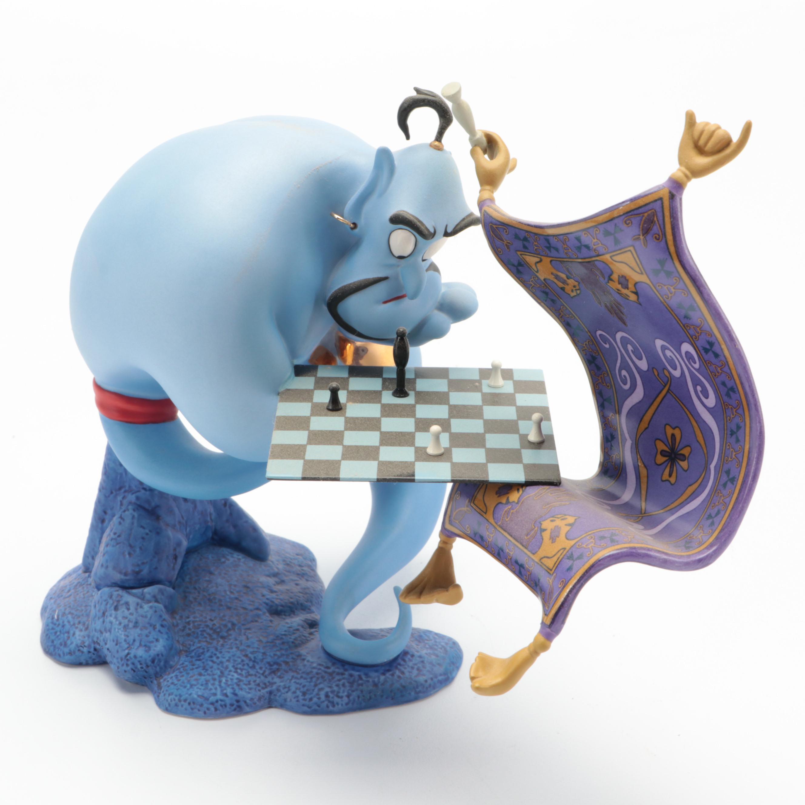 Walt Disney Classics Aladdin "I'm Losing to a Rug" and Other Ceramic Figurines