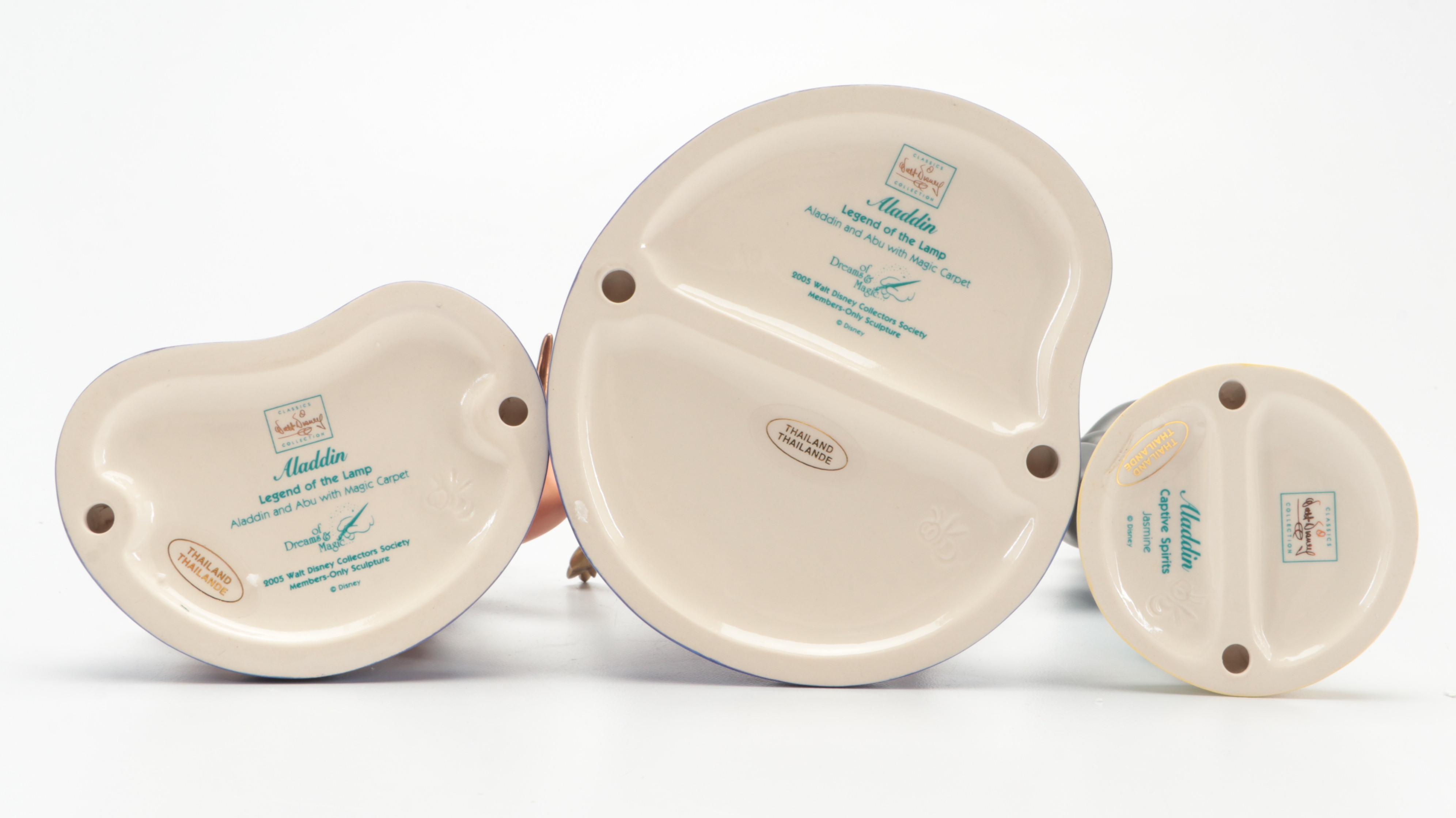 Walt Disney Classics Aladdin "I'm Losing to a Rug" and Other Ceramic Figurines