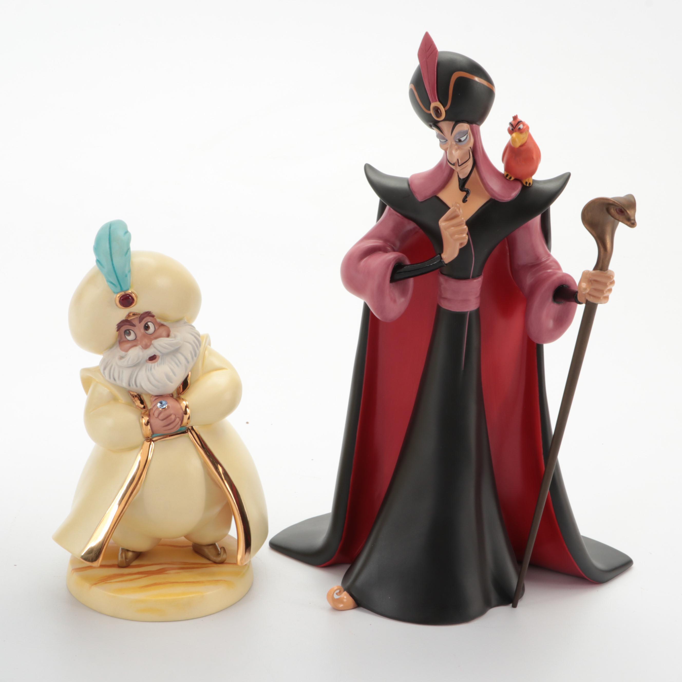 Walt Disney Classics Aladdin "I'm Losing to a Rug" and Other Ceramic Figurines