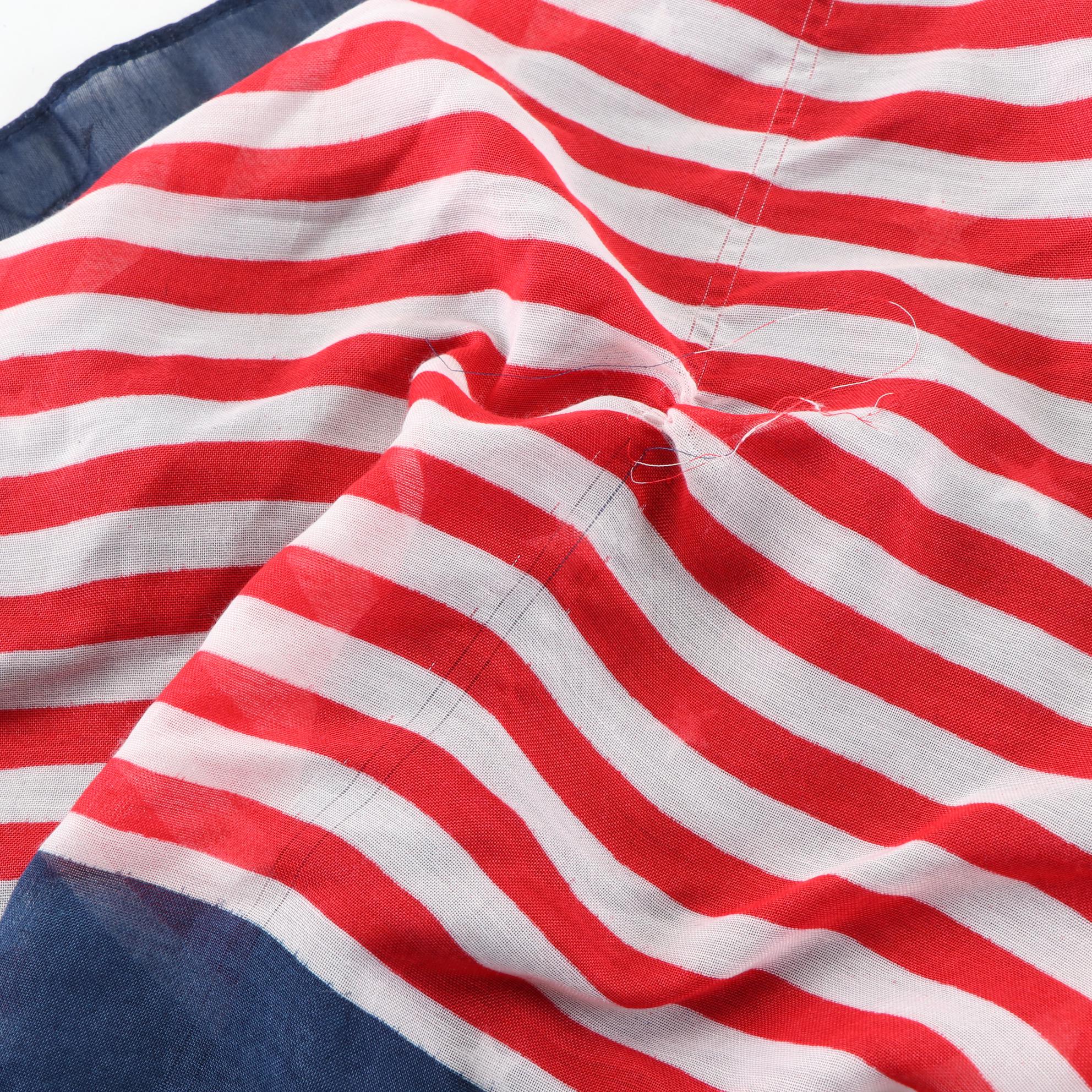 Collectioneighteen American Flag Print Shawl with Anne Klein Paisley Scarf