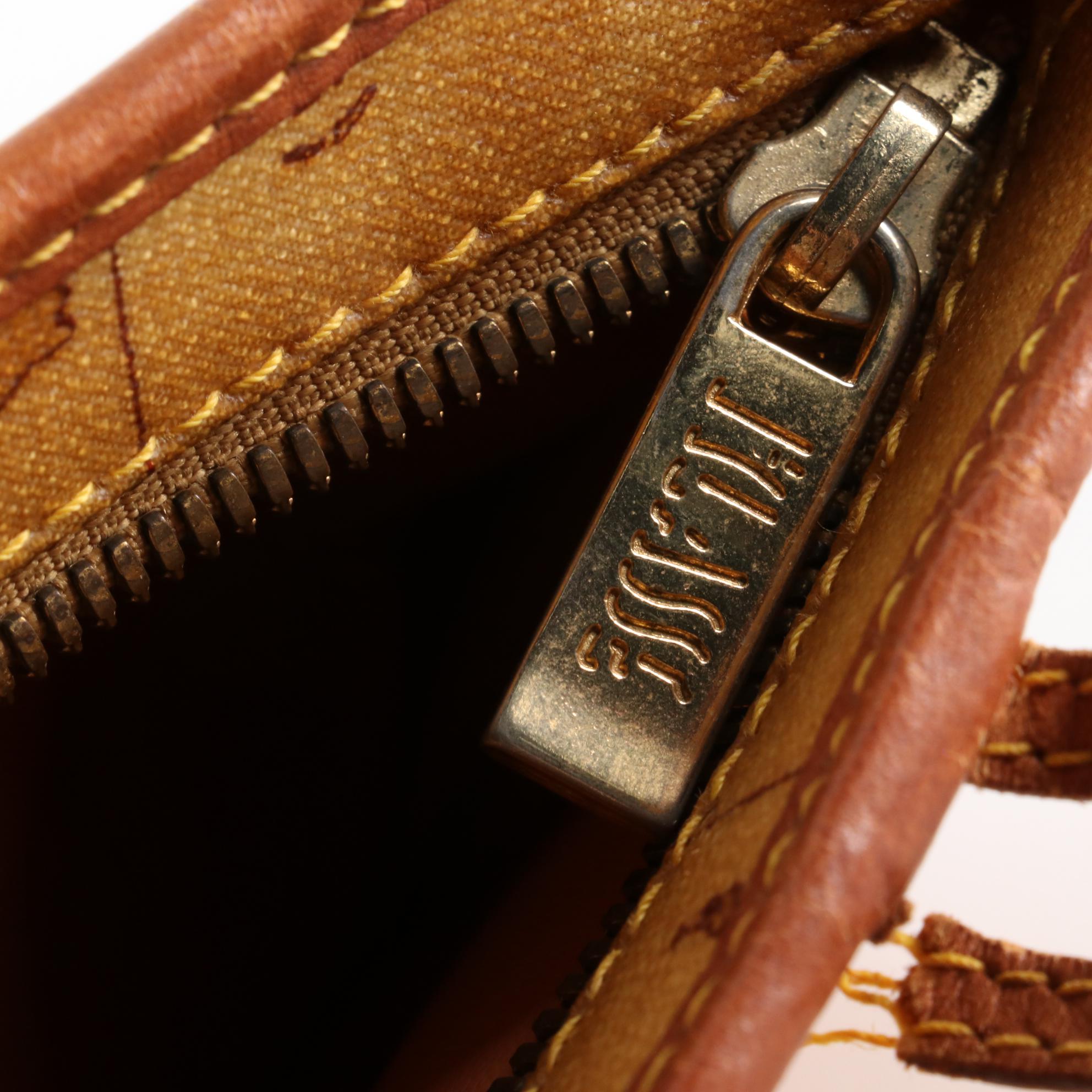 Alviero Martini Prima Classe Geo Classic Tote in Coated Canvas and Leather