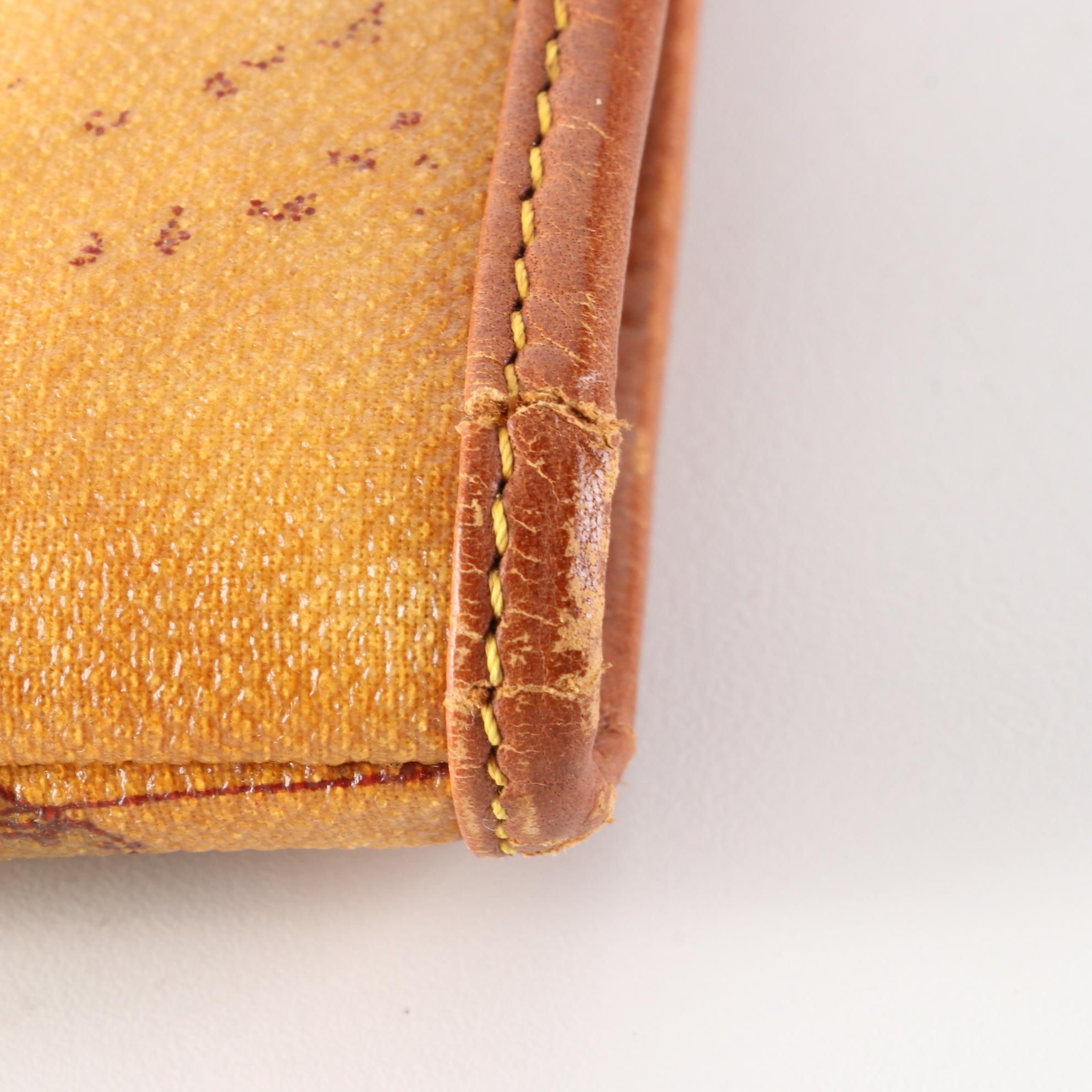 Alviero Martini Prima Classe Geo Classic Tote in Coated Canvas and Leather