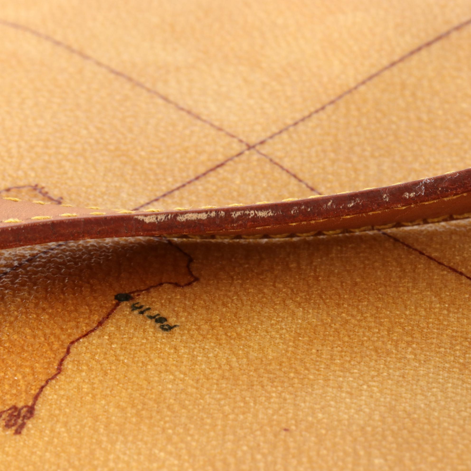 Alviero Martini Prima Classe Geo Classic Tote in Coated Canvas and Leather