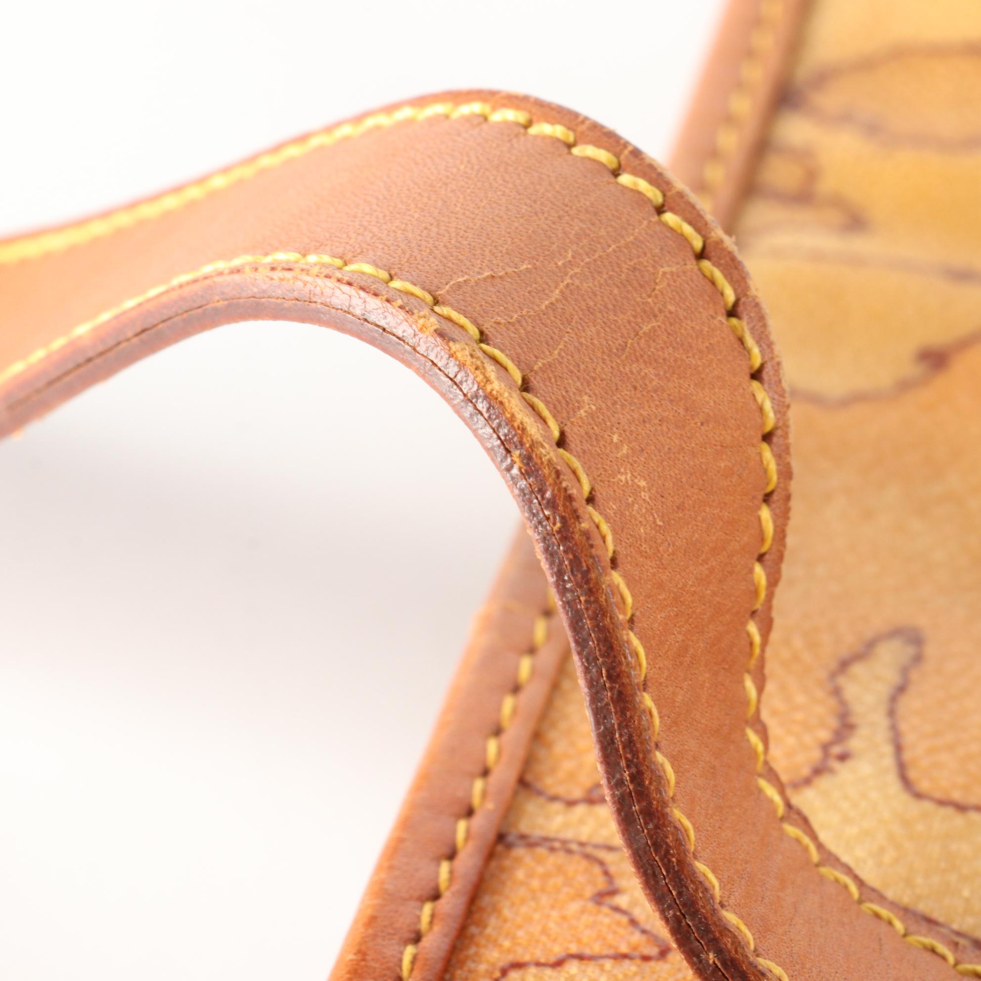 Alviero Martini Prima Classe Geo Classic Tote in Coated Canvas and Leather