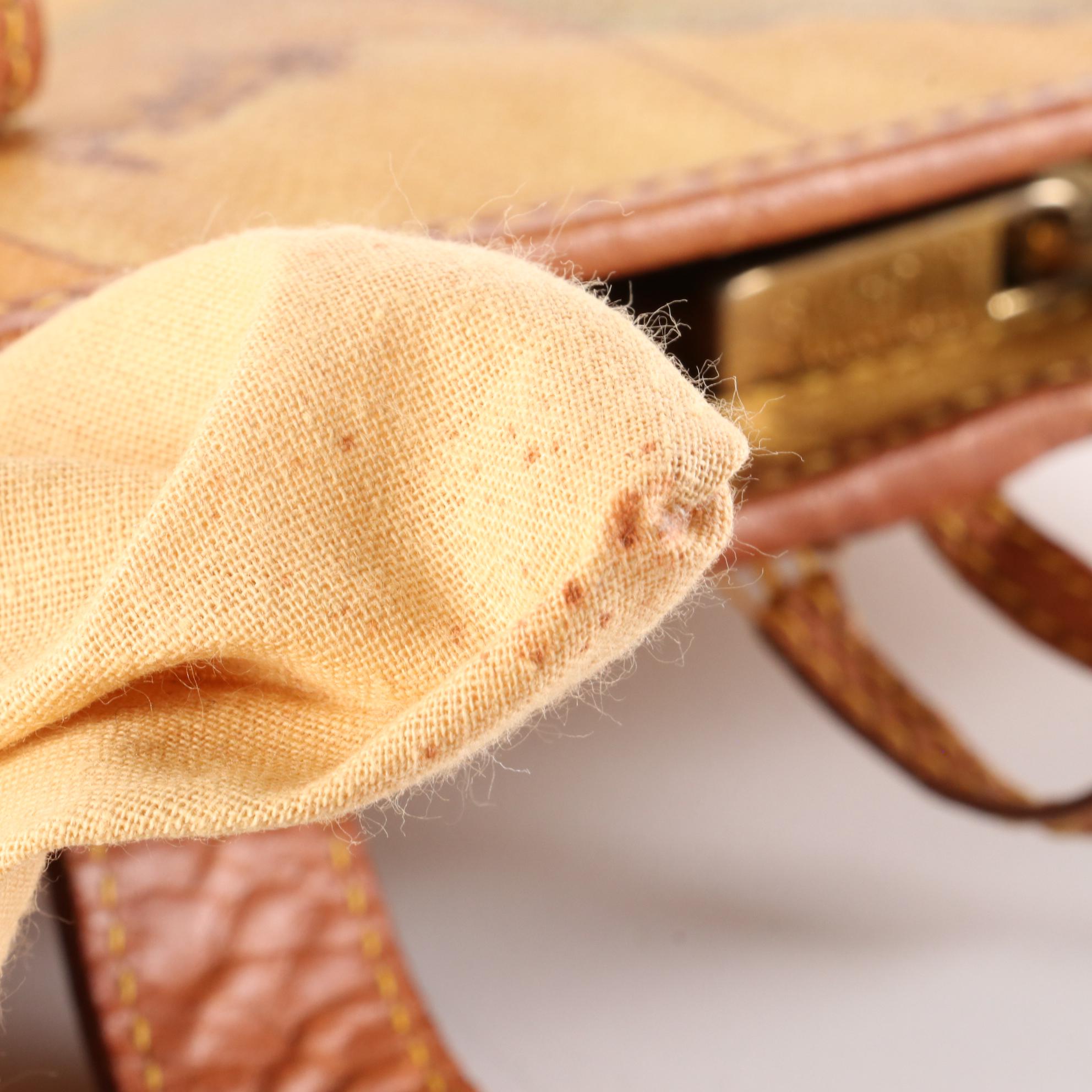 Alviero Martini Prima Classe Geo Classic Tote in Coated Canvas and Leather