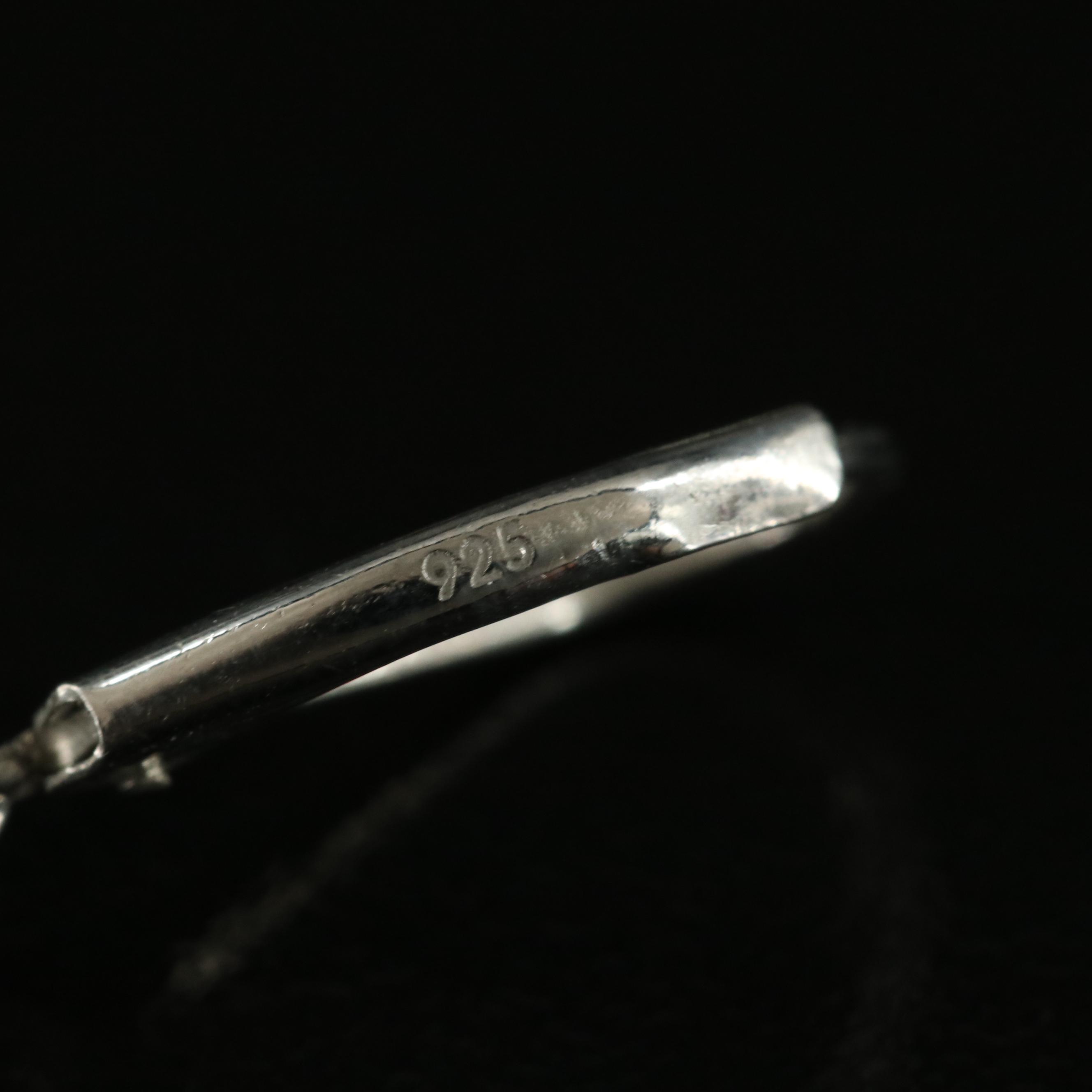 Sterling White Topaz Earrings