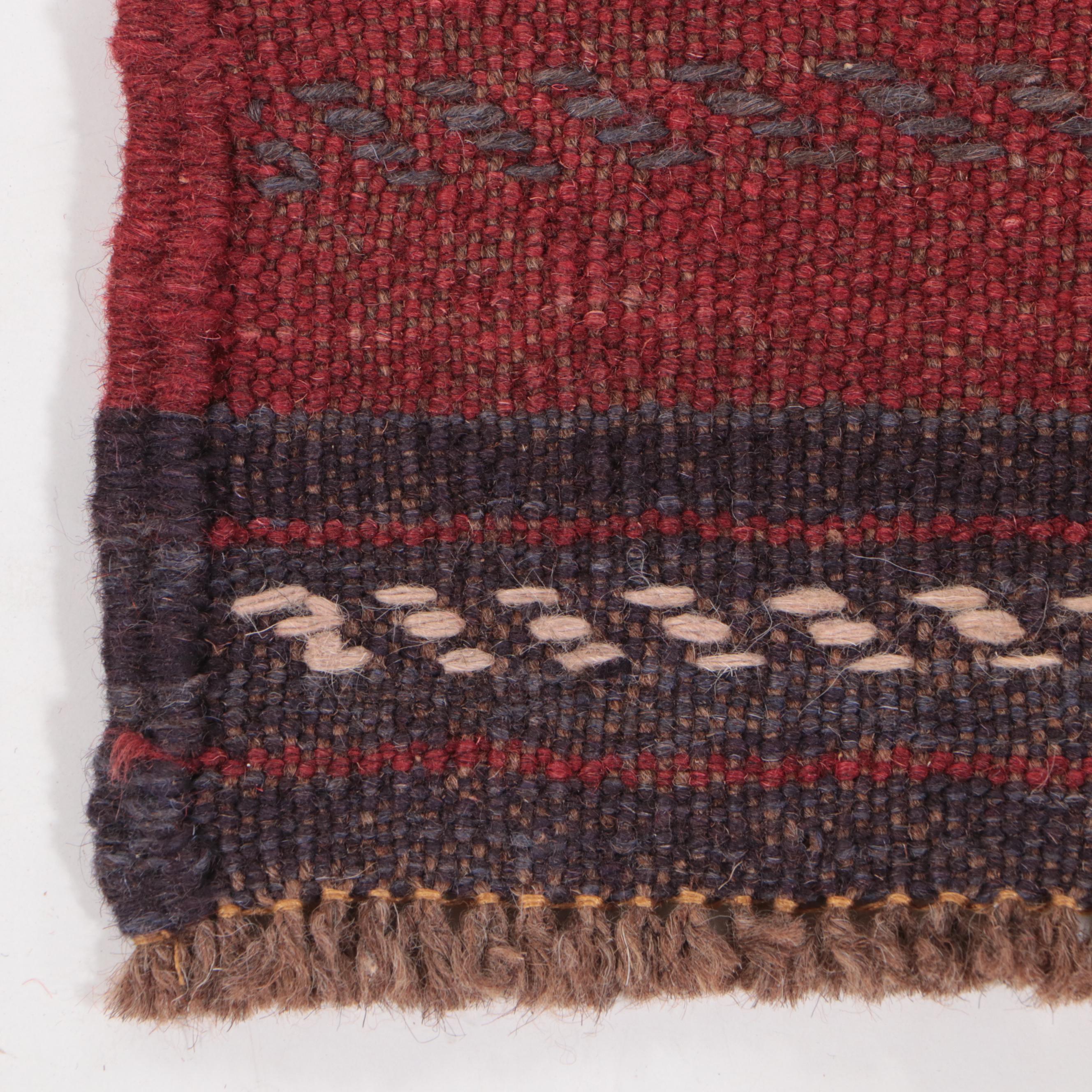 2'1 x 8'5 Hand-Knotted Afghan Mixed Technique Carpet Runner