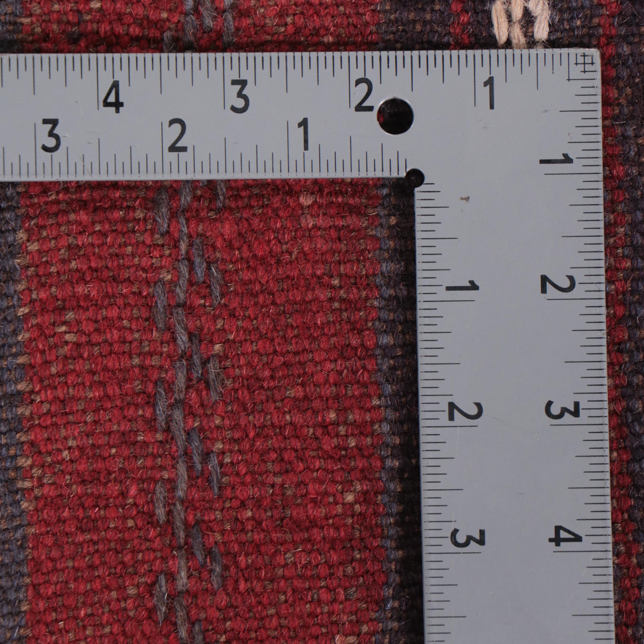 2'1 x 8'5 Hand-Knotted Afghan Mixed Technique Carpet Runner