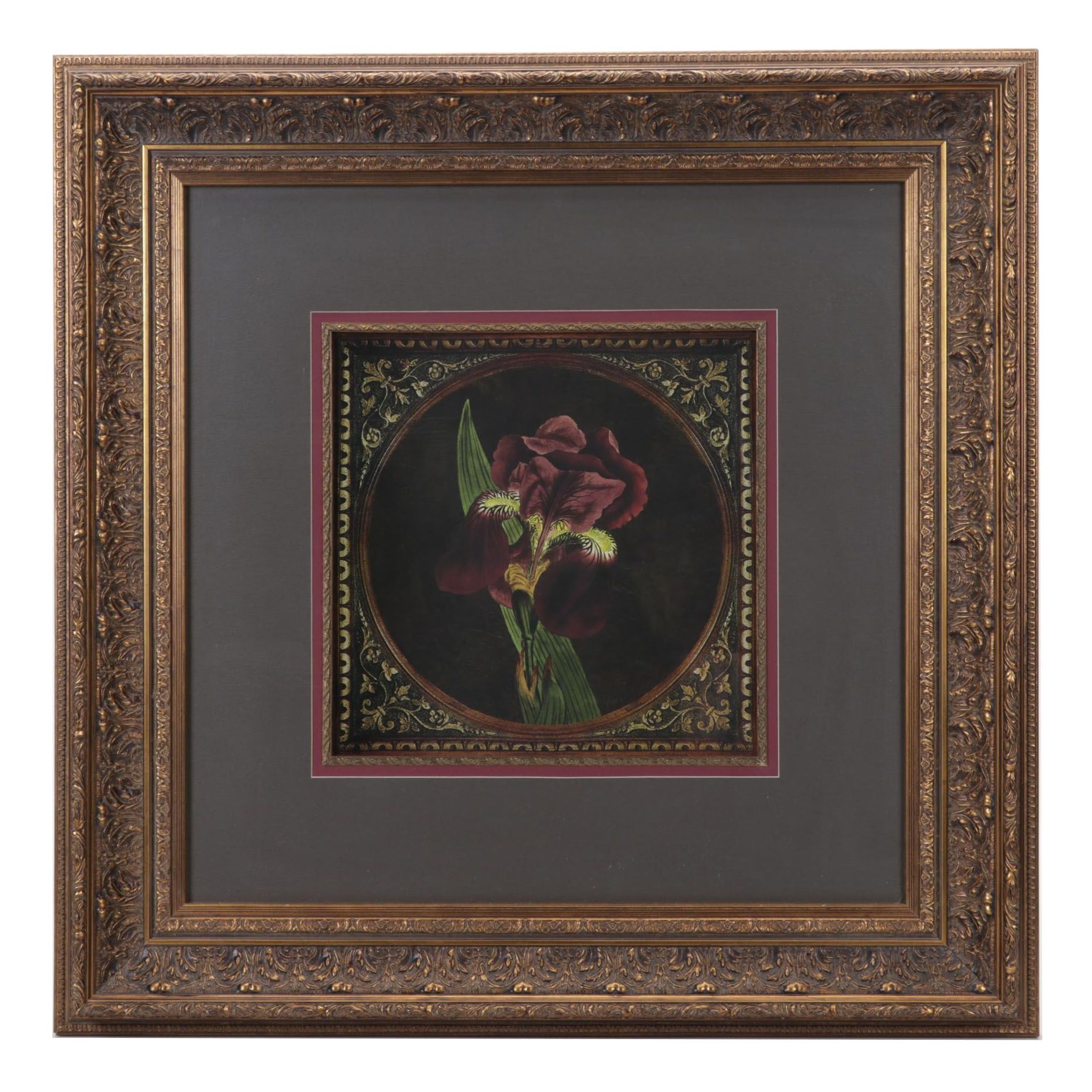 Floral Still Life Offset Lithograph, 21st Century