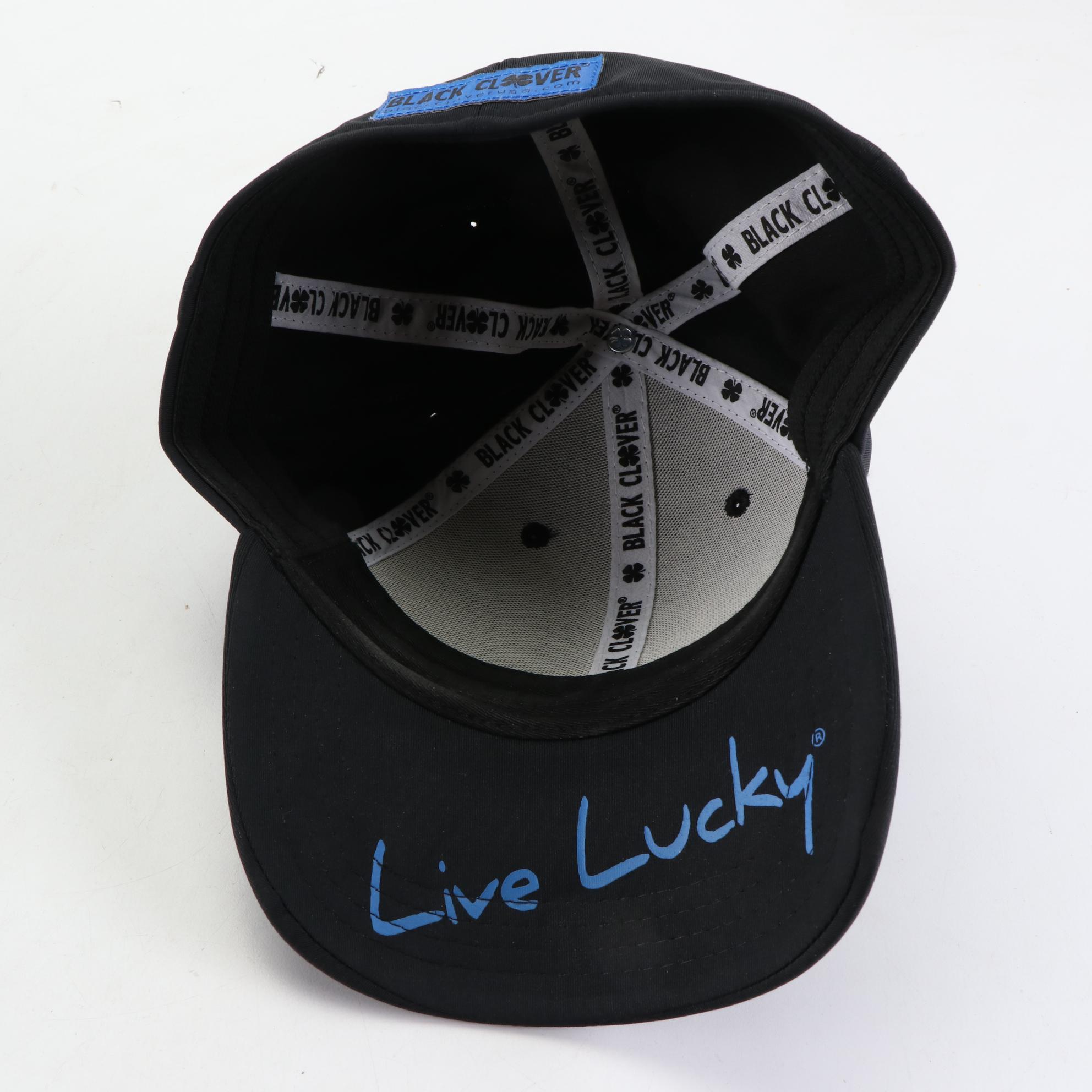 Life is Good and Black Clover Baseball Caps with Two Left Feet and Other Socks