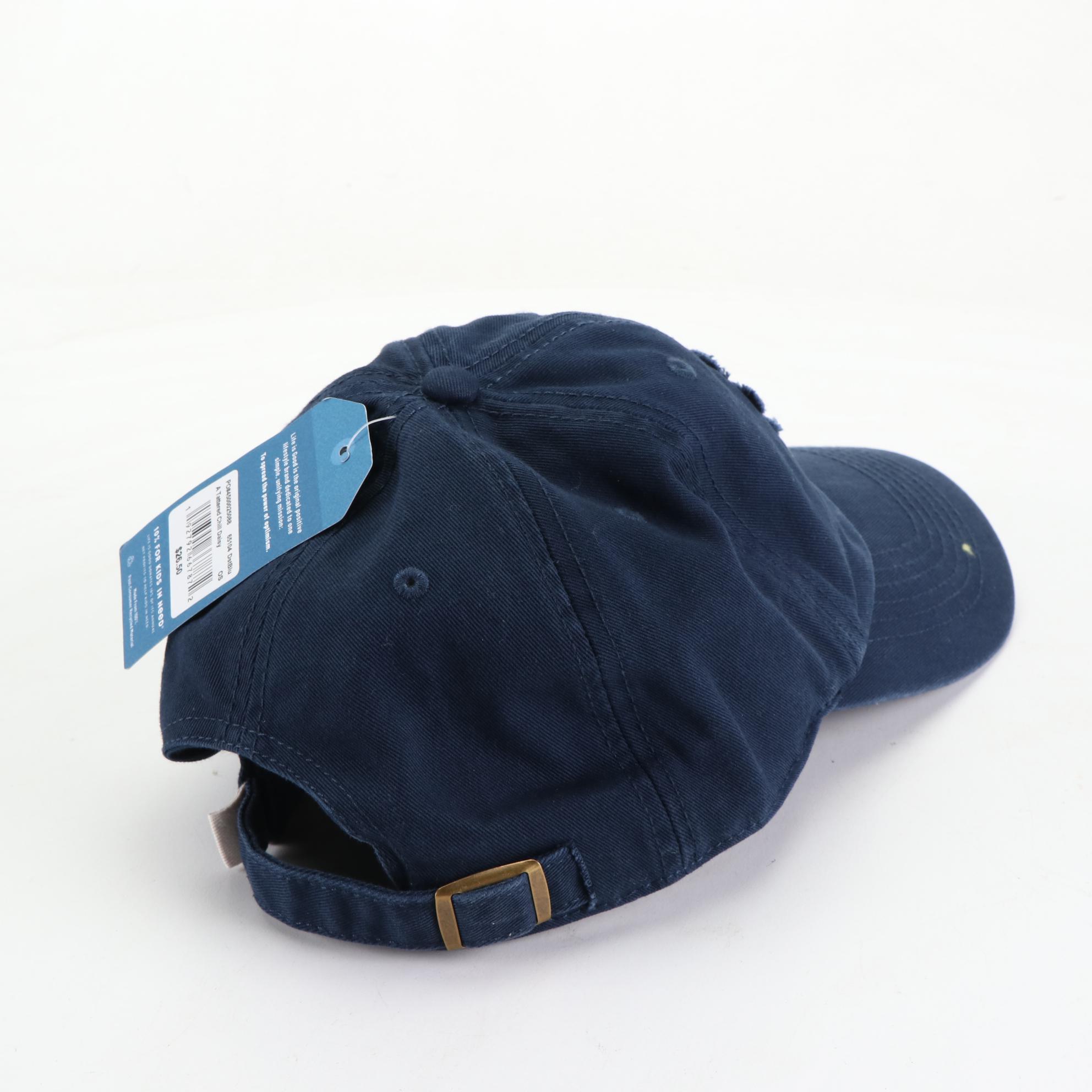 Life is Good and Black Clover Baseball Caps with Two Left Feet and Other Socks