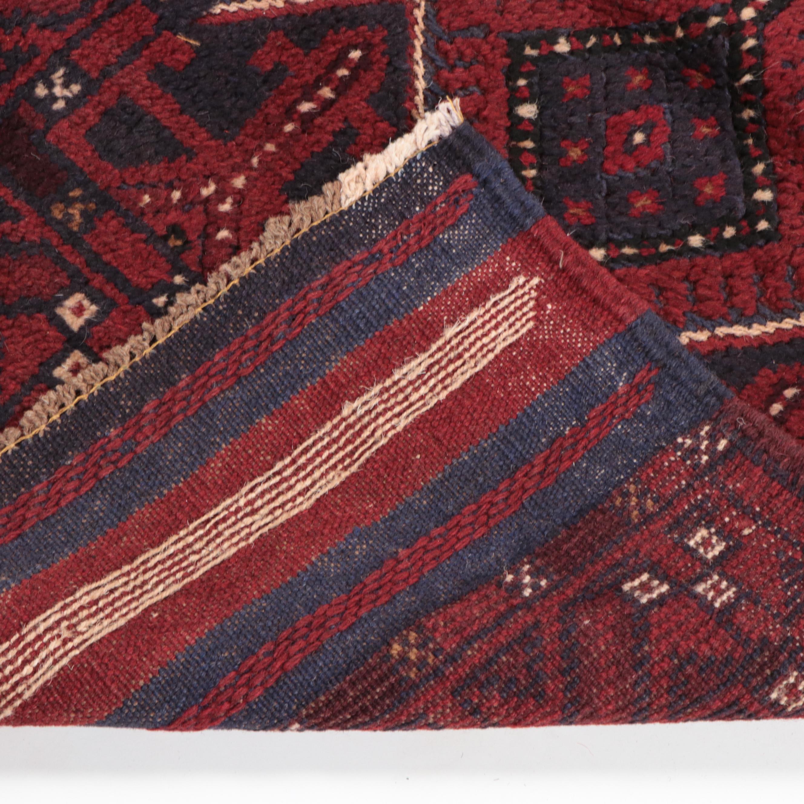 2'2 x 8'5 Hand-Knotted Afghan Mixed Technique Carpet Runner