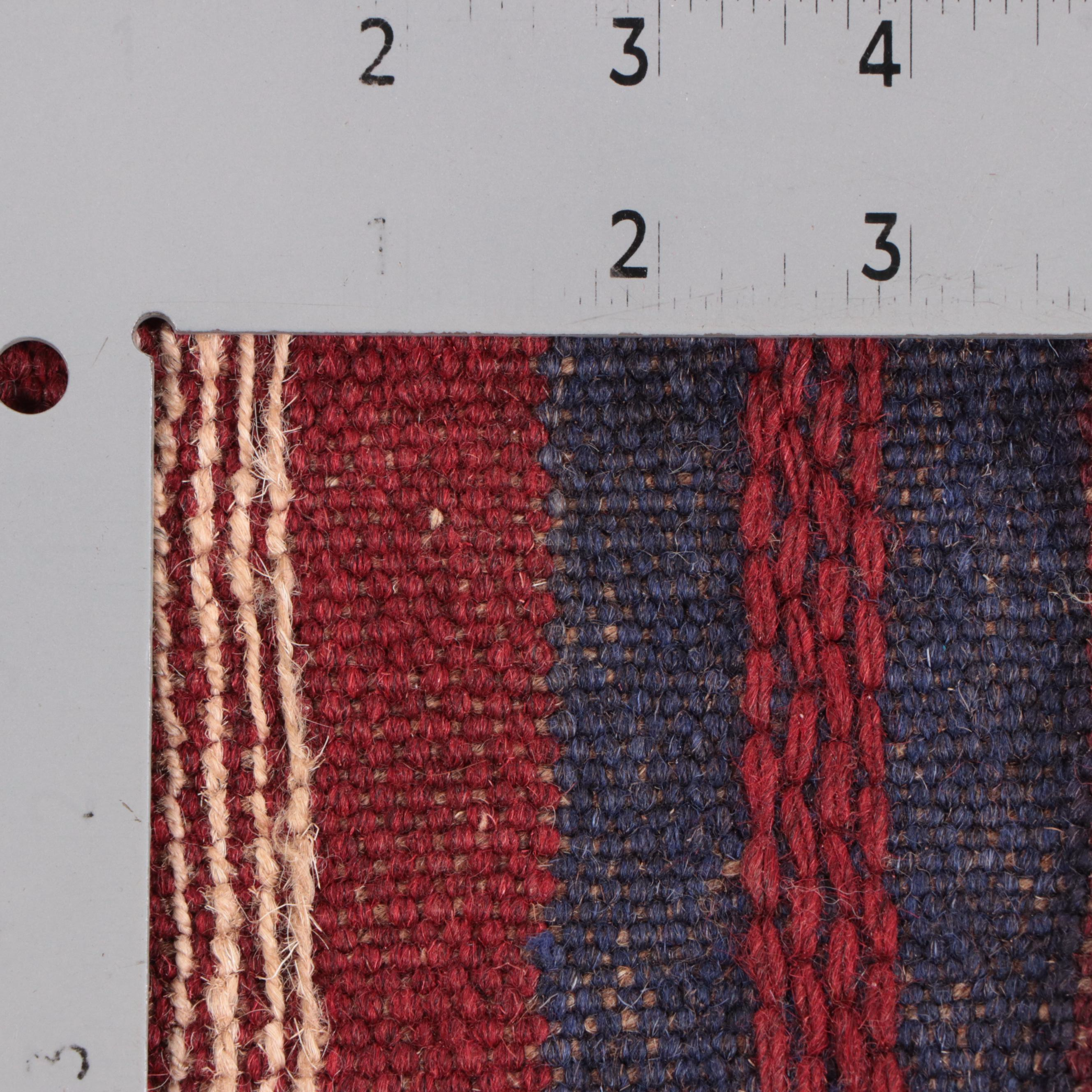 2'2 x 8'5 Hand-Knotted Afghan Mixed Technique Carpet Runner