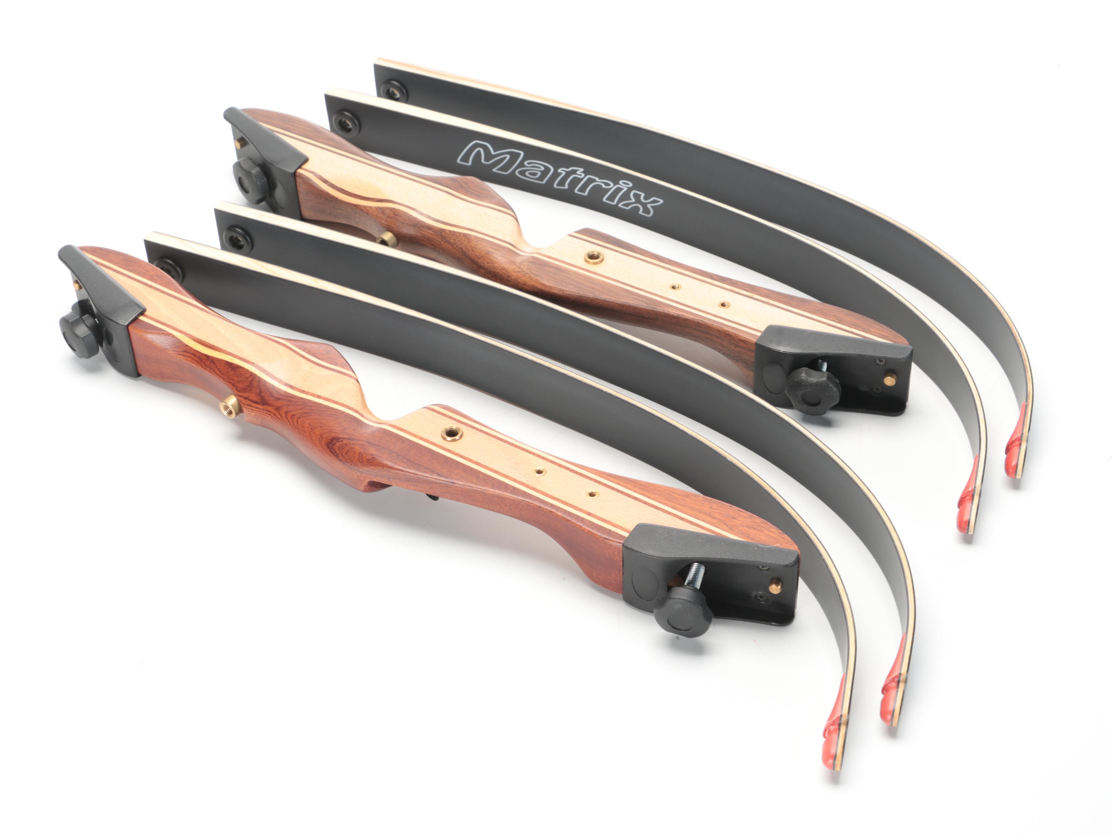 Hole Archery Targets With Matrix Recurve Bow and Gold Tip Arrows