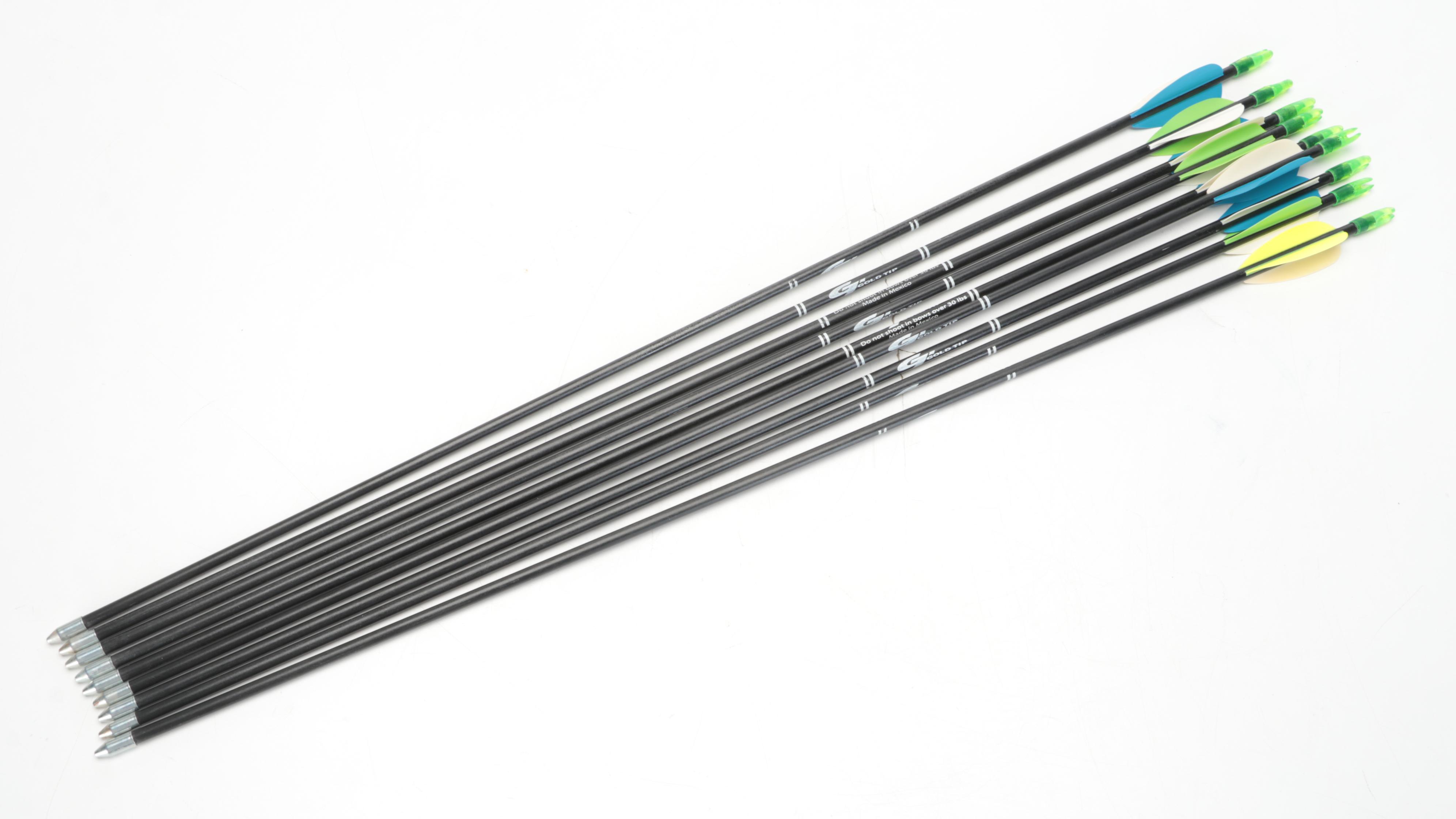 Hole Archery Targets With Matrix Recurve Bow and Gold Tip Arrows