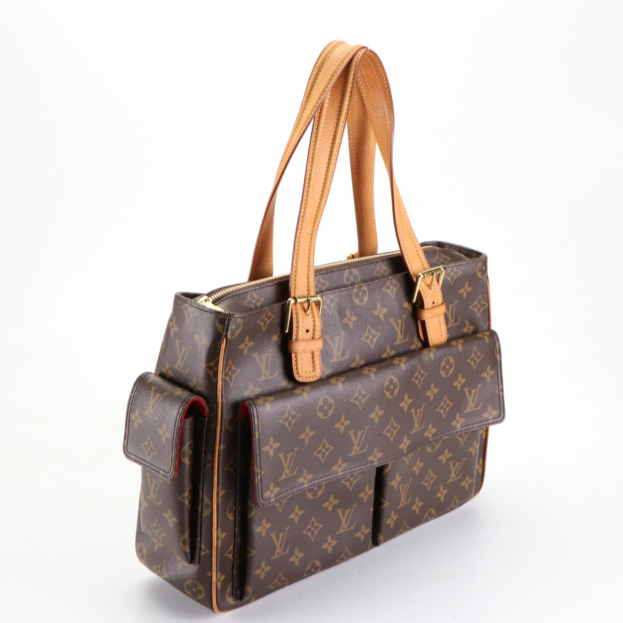 Louis Vuitton Multipli Cite Handbag in Monogram Canvas and Vachetta Leather
