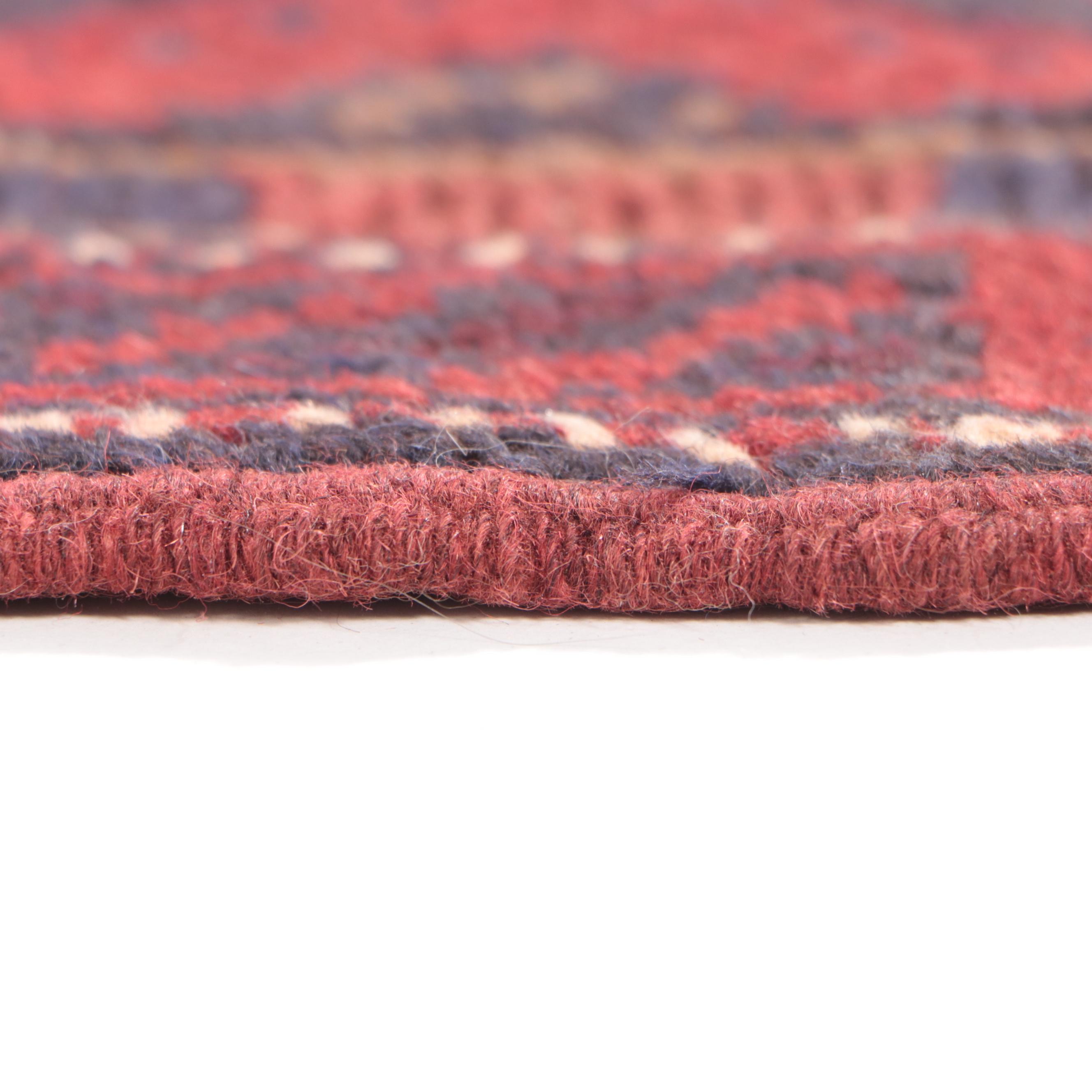 2'1 x 8'7 Hand-Knotted Afghan Mixed Technique Carpet Runner