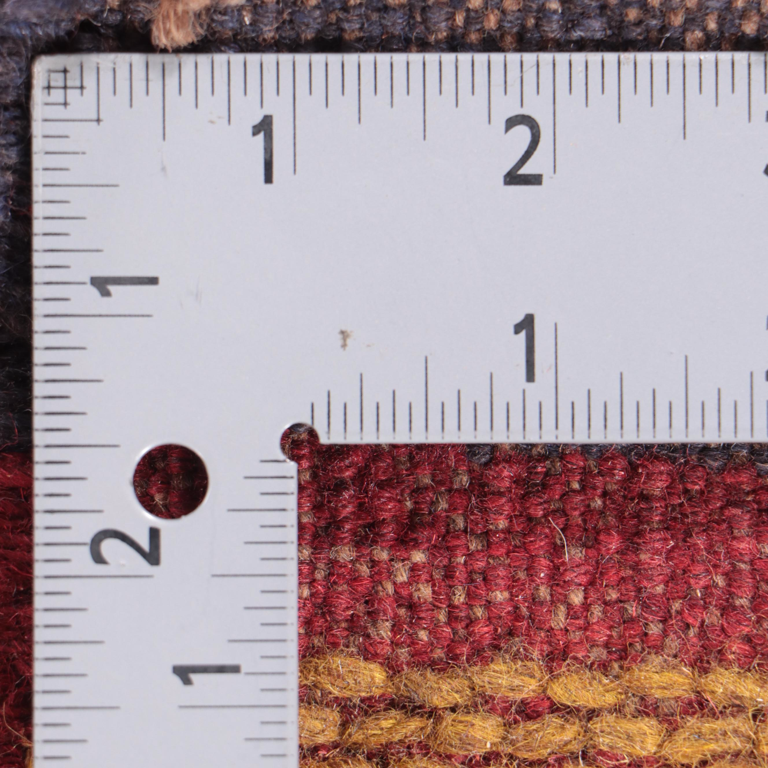 2'1 x 8'7 Hand-Knotted Afghan Mixed Technique Carpet Runner