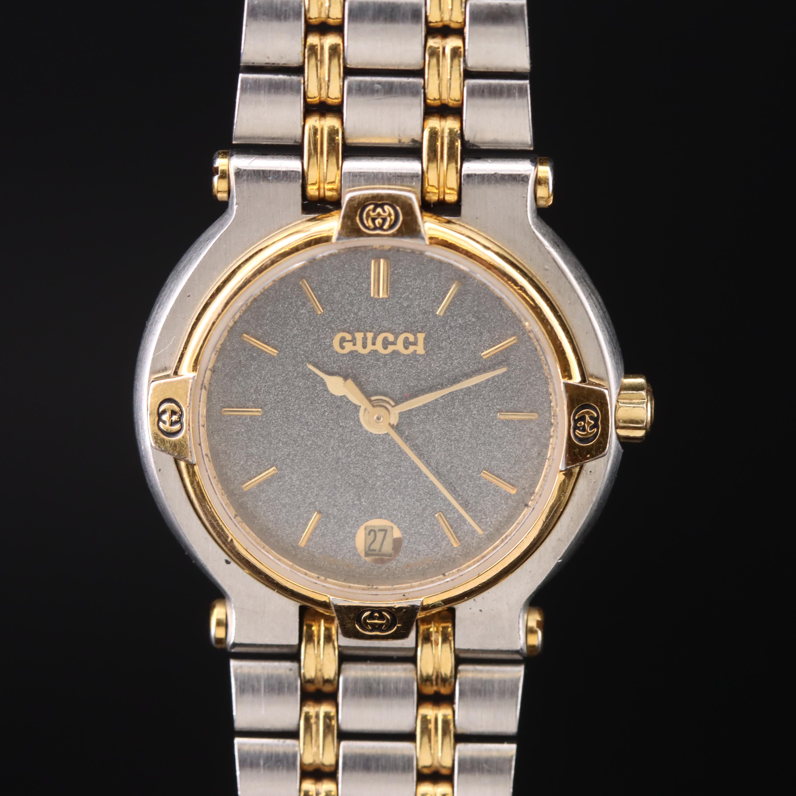 Vintage Gucci Two-Tone with Date Watch
