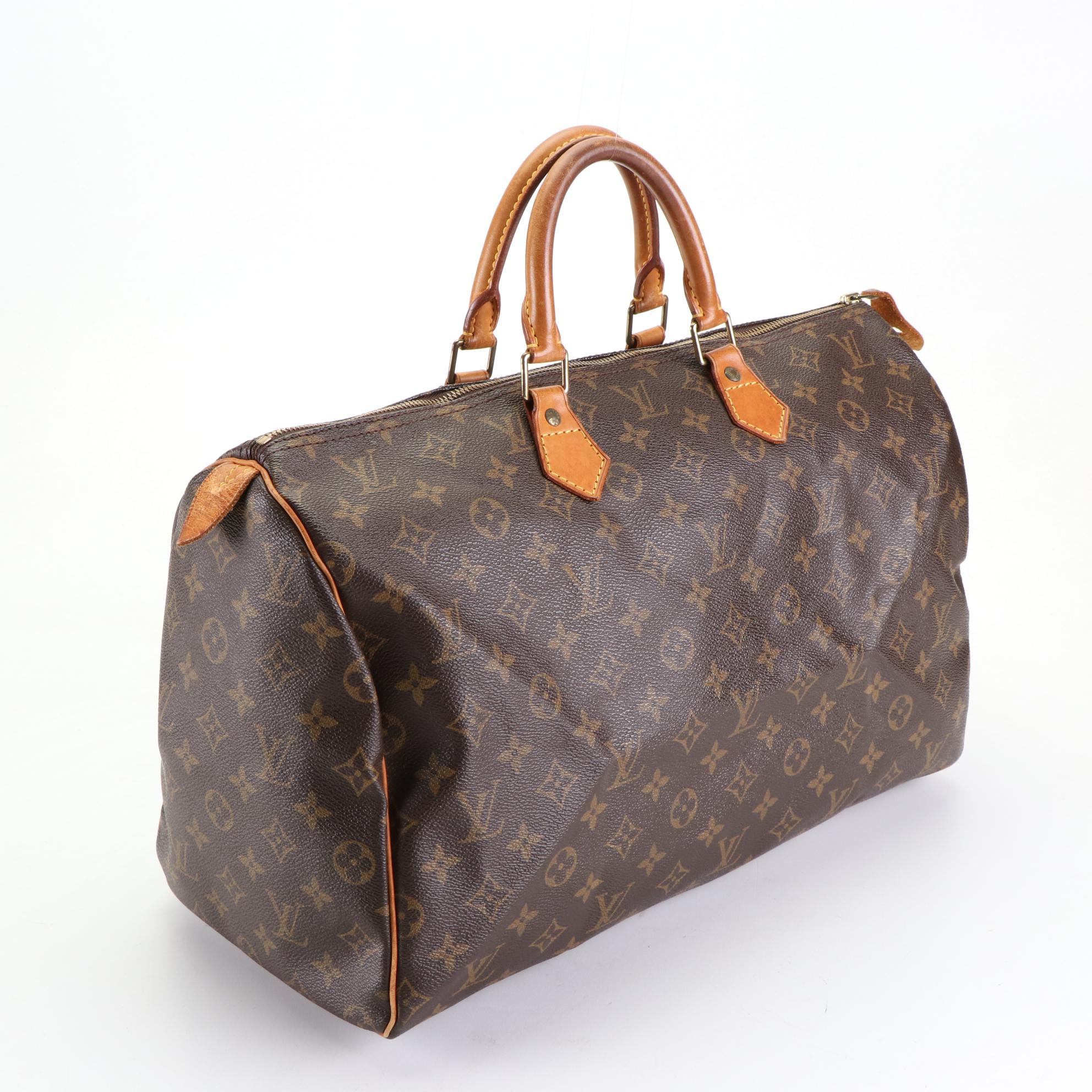 Louis Vuitton Speedy 40 in Monogram Canvas and Vachetta Leather