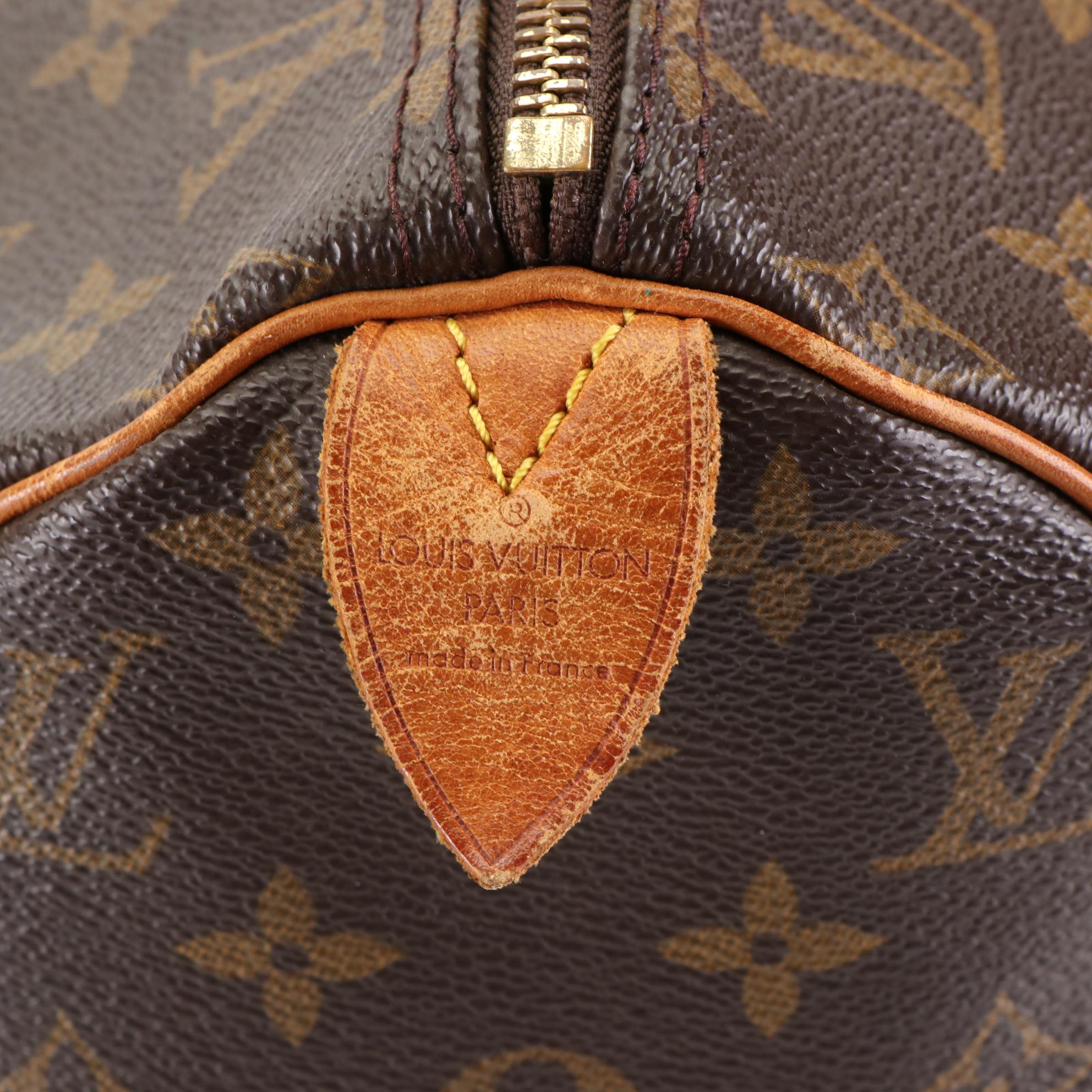 Louis Vuitton Speedy 40 in Monogram Canvas and Vachetta Leather