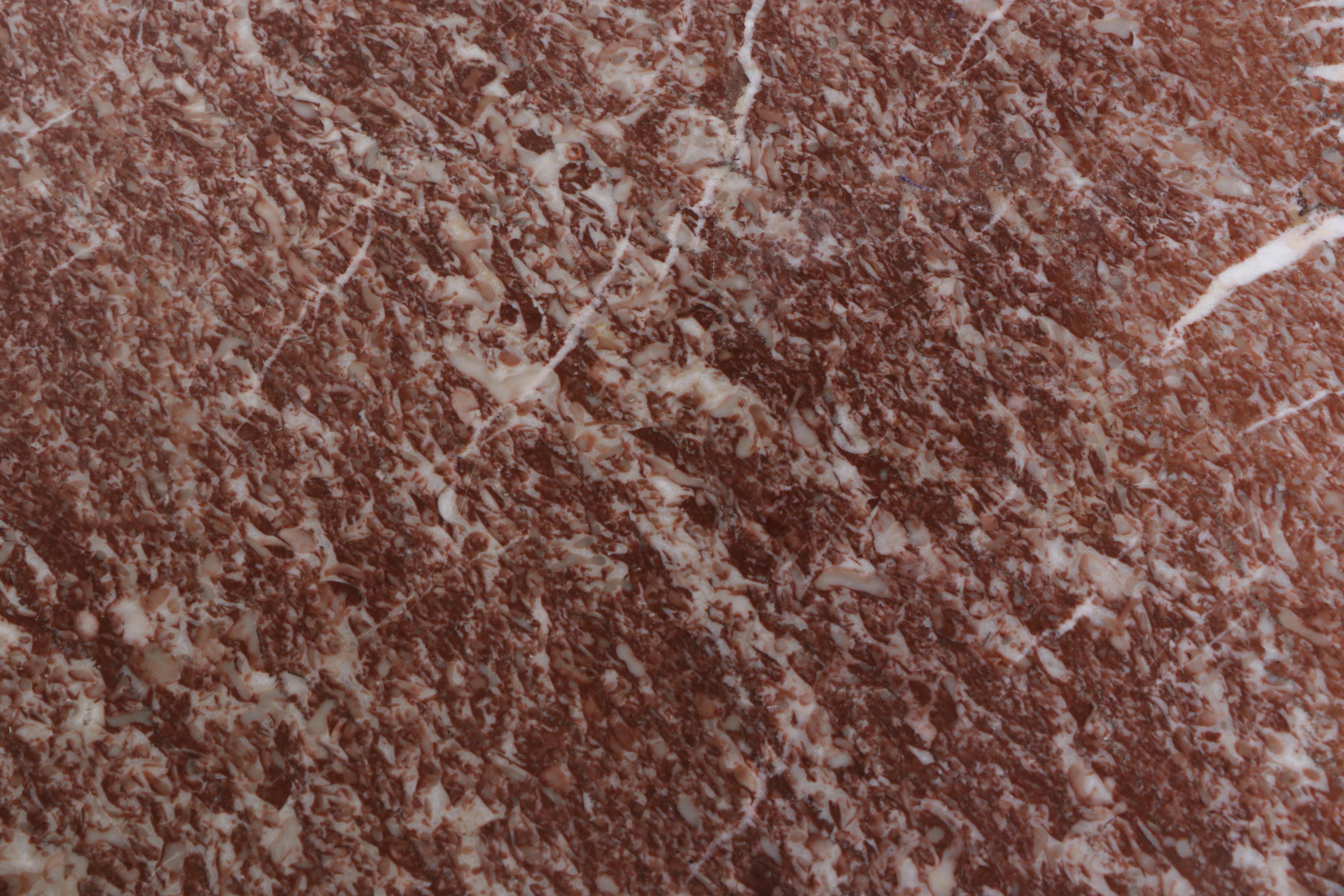 Victorian Walnut and Marble Top Five-Drawer Chest, Late 19th Century