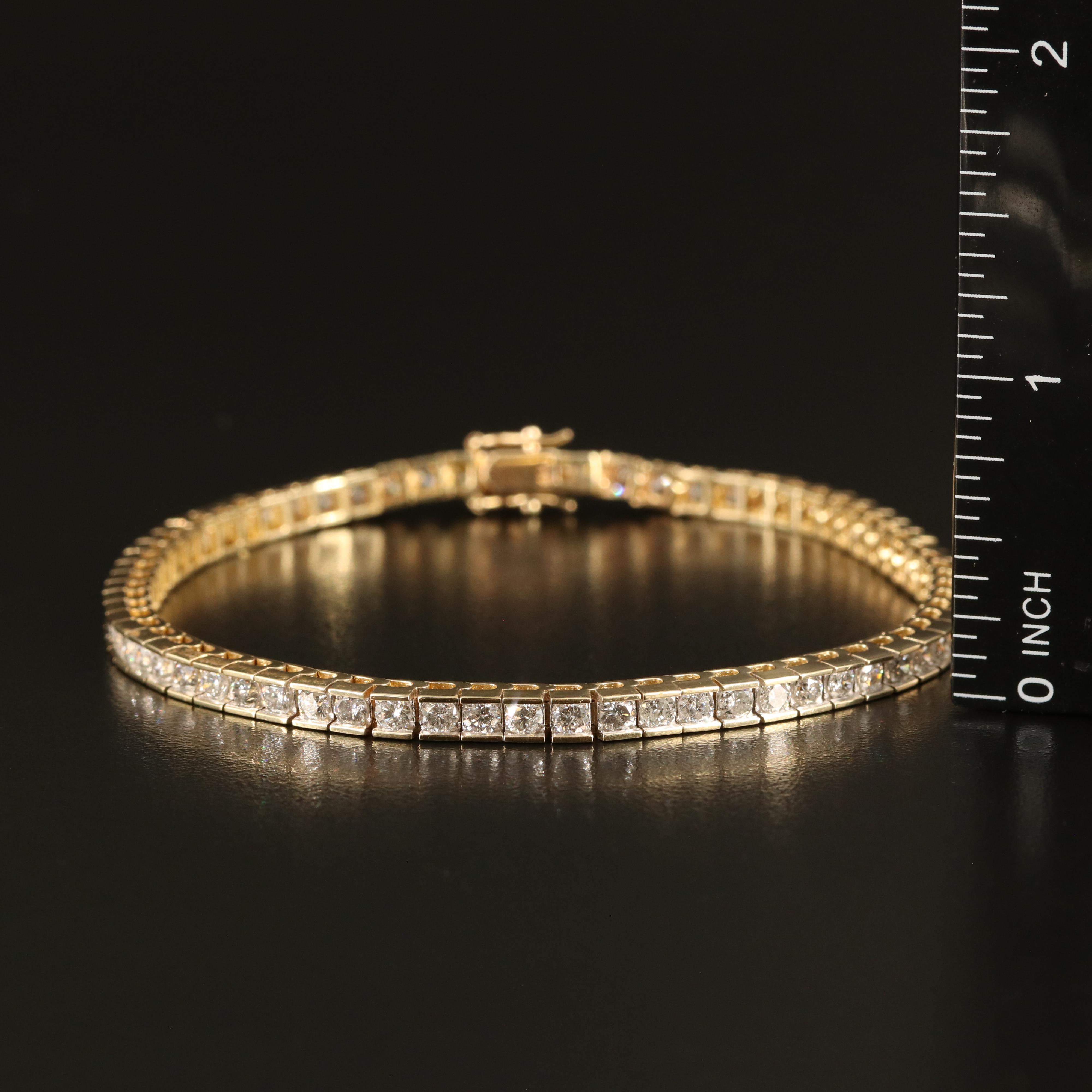 14K 5.04 CTW Diamond Line Bracelet
