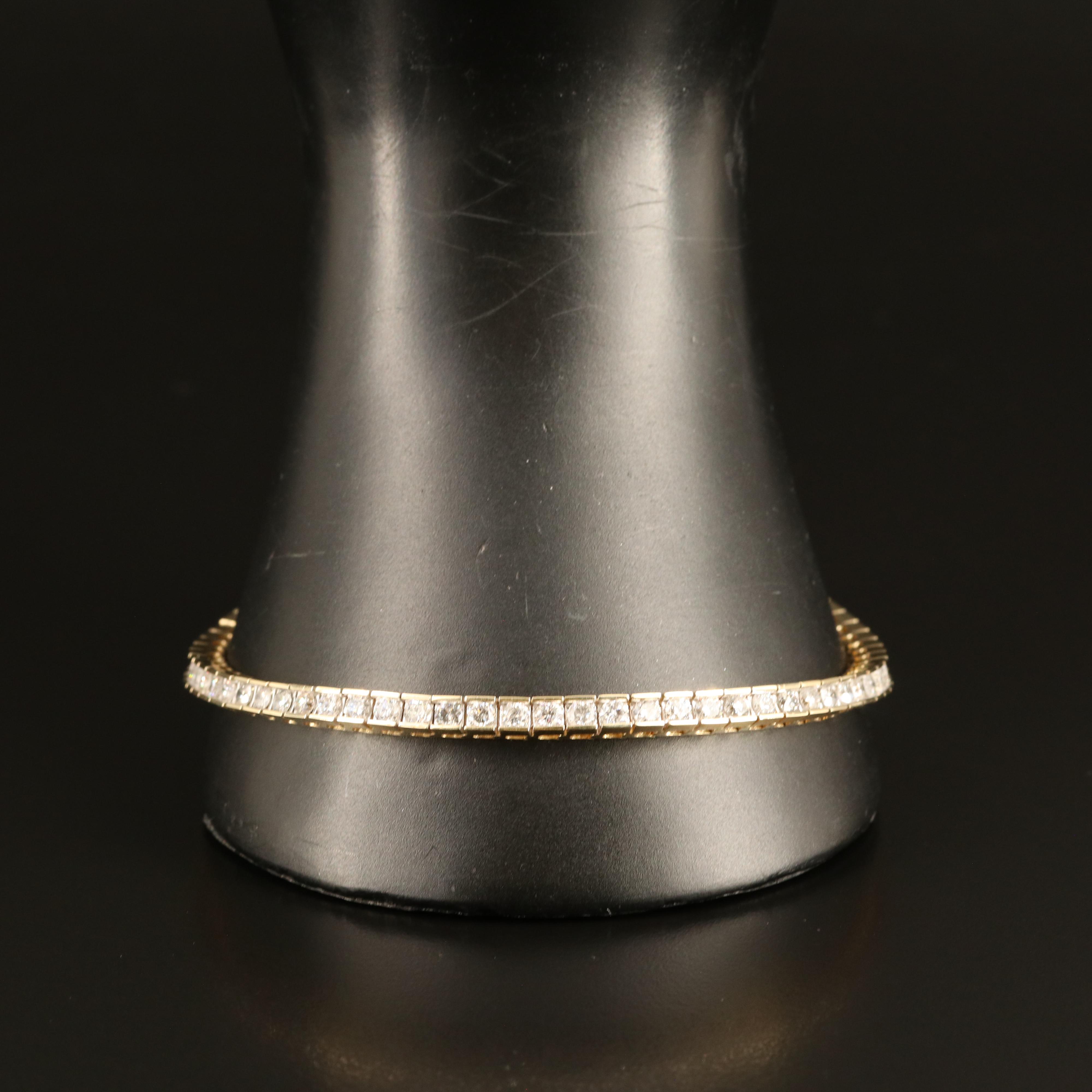14K 5.04 CTW Diamond Line Bracelet