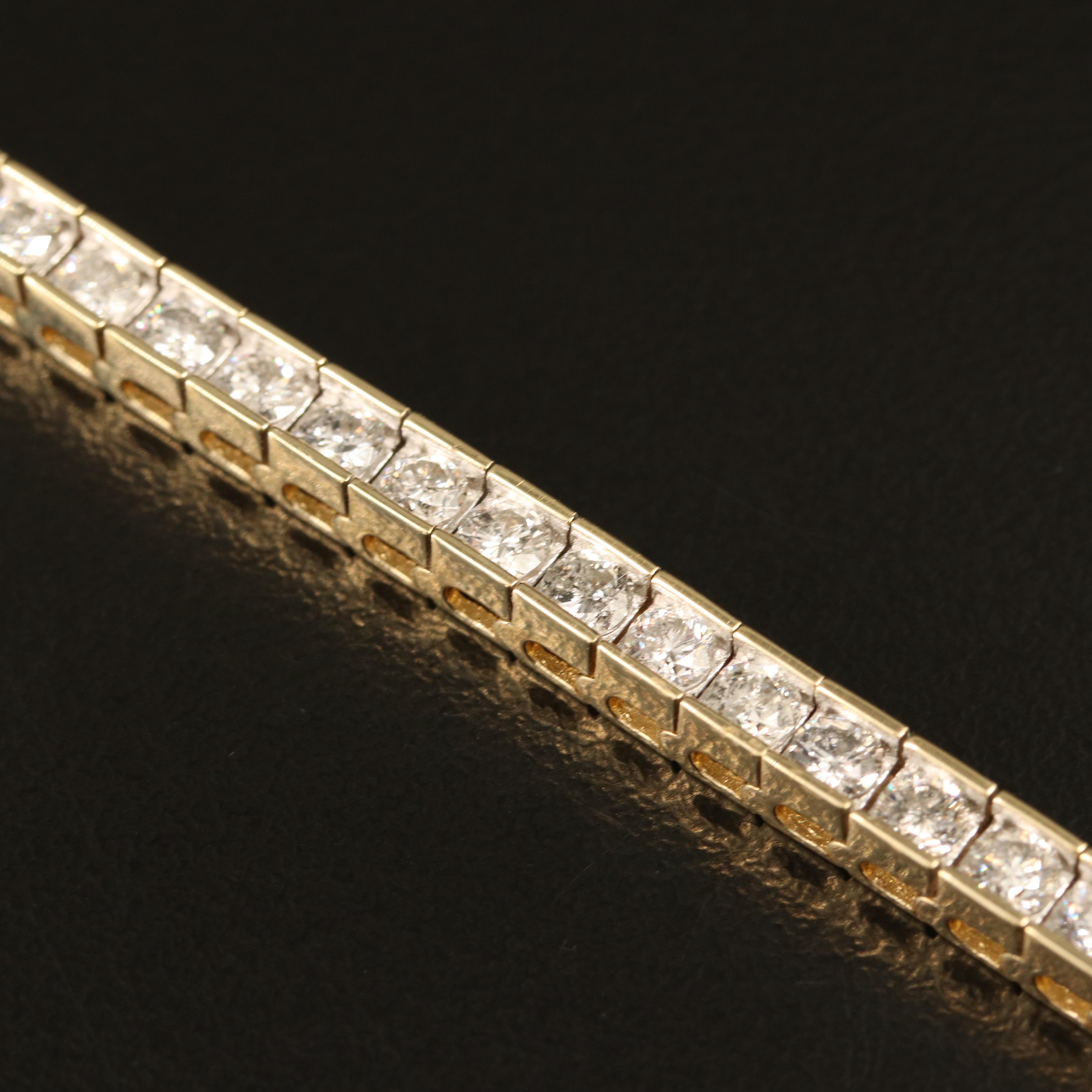 14K 5.04 CTW Diamond Line Bracelet