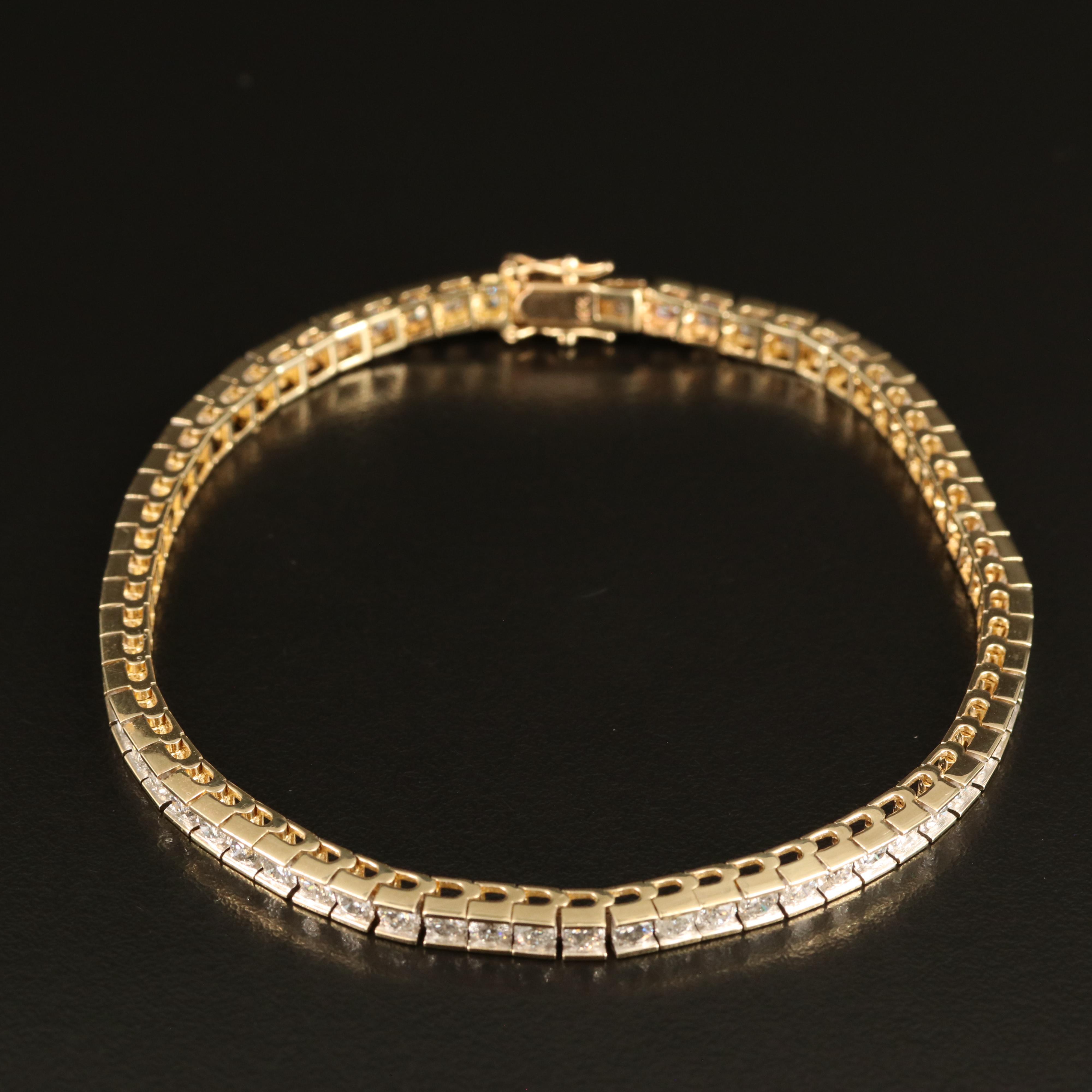 14K 5.04 CTW Diamond Line Bracelet